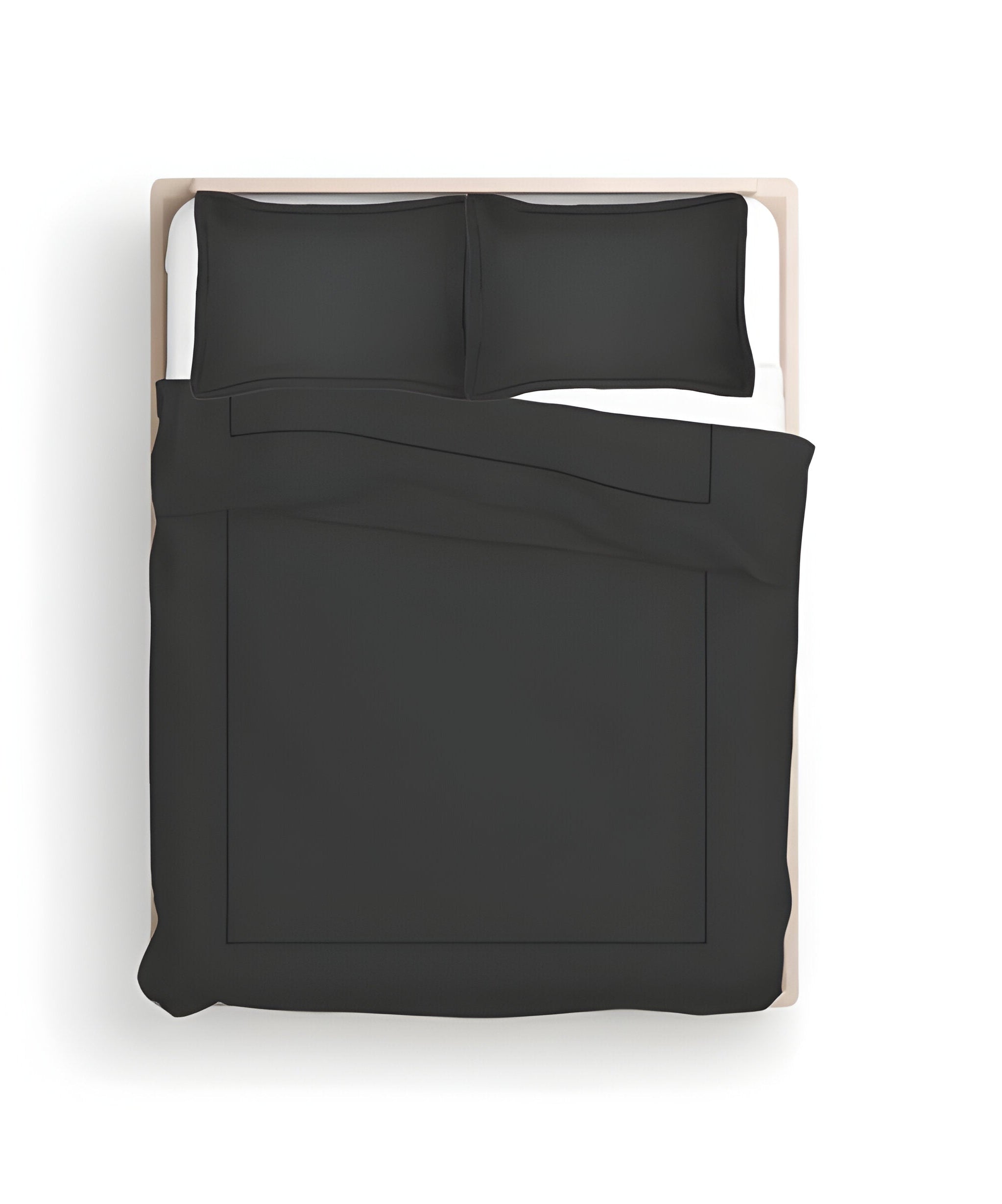 400TC Cotton Luxurious Single Embroidery Sateen Solid Duvet Cover Set
