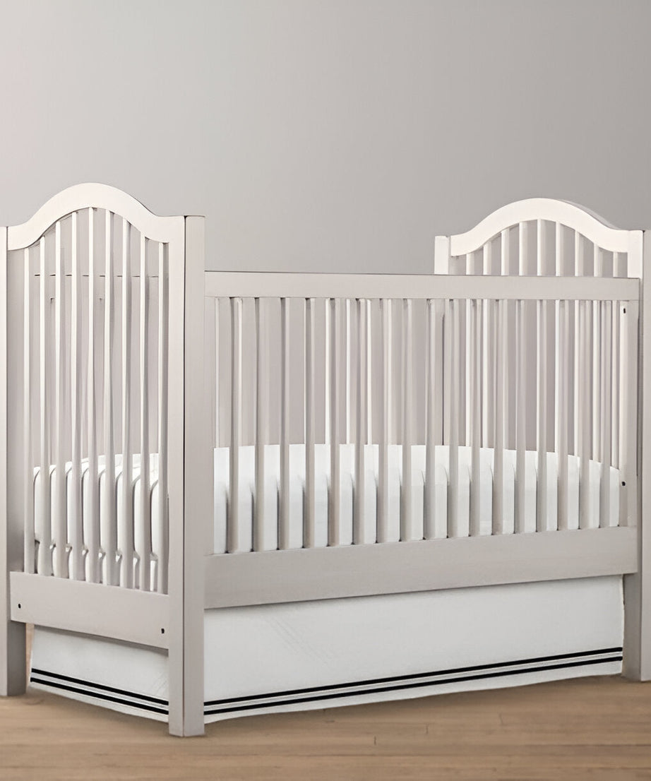 Double Embroidery Cotton Crib Skirt