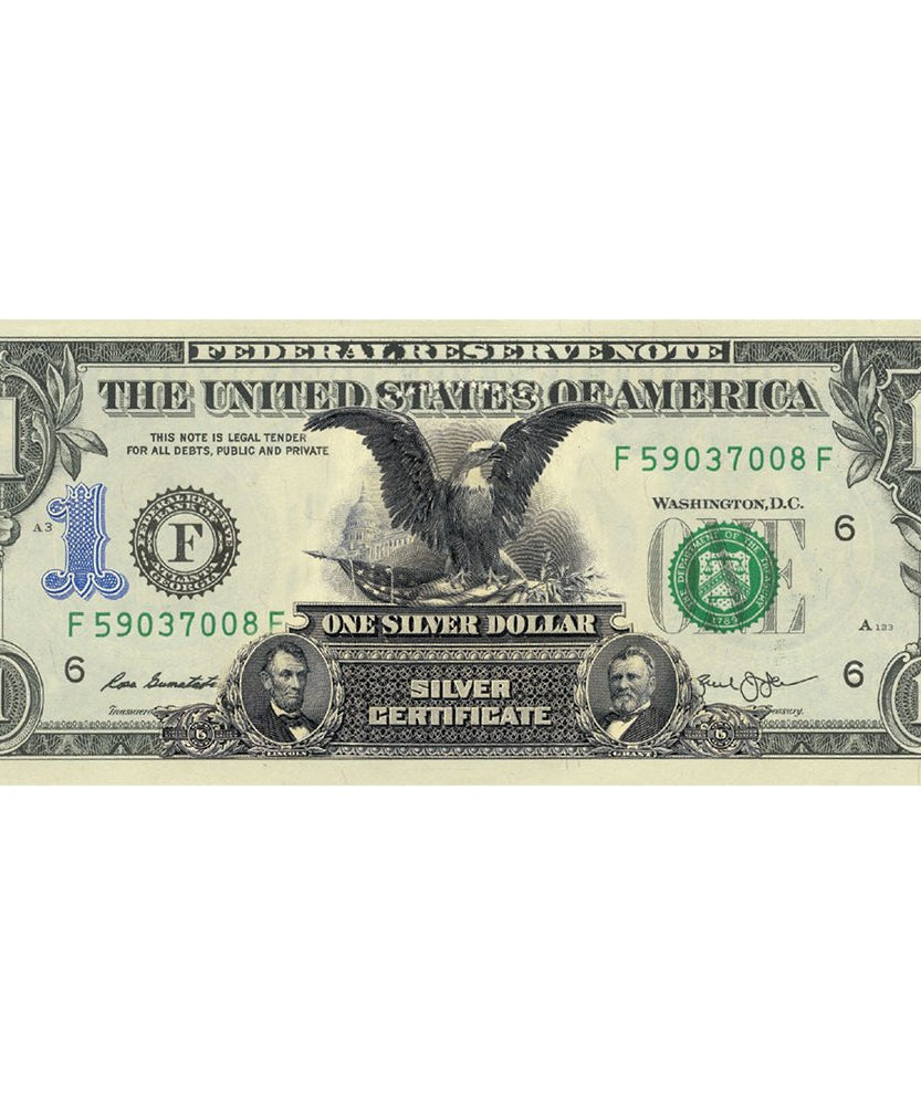 "Schwarzer Adler" - Echtes gesetzliches Zahlungsmittel U.S. 1-Dollar-Note