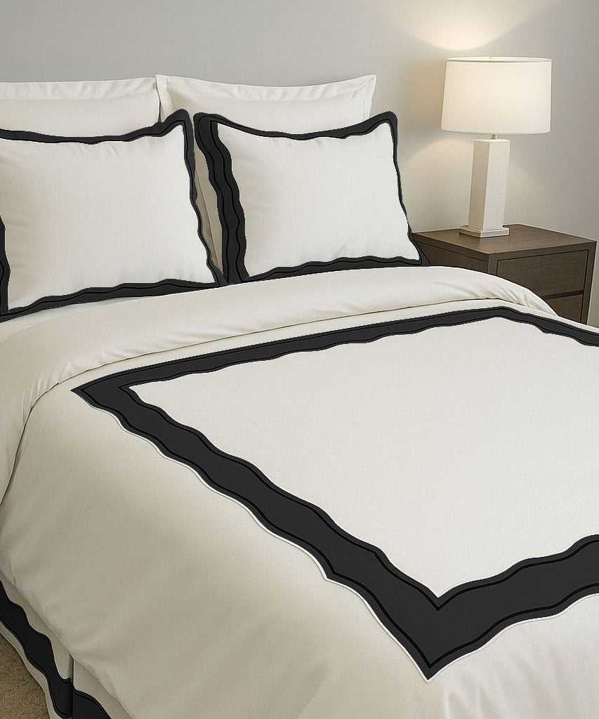 Sagrisa Applique Embroidery Cotton Duvet Cover Set