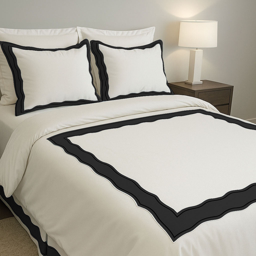 Sagrisa Applique Embroidery Cotton Duvet Cover Set