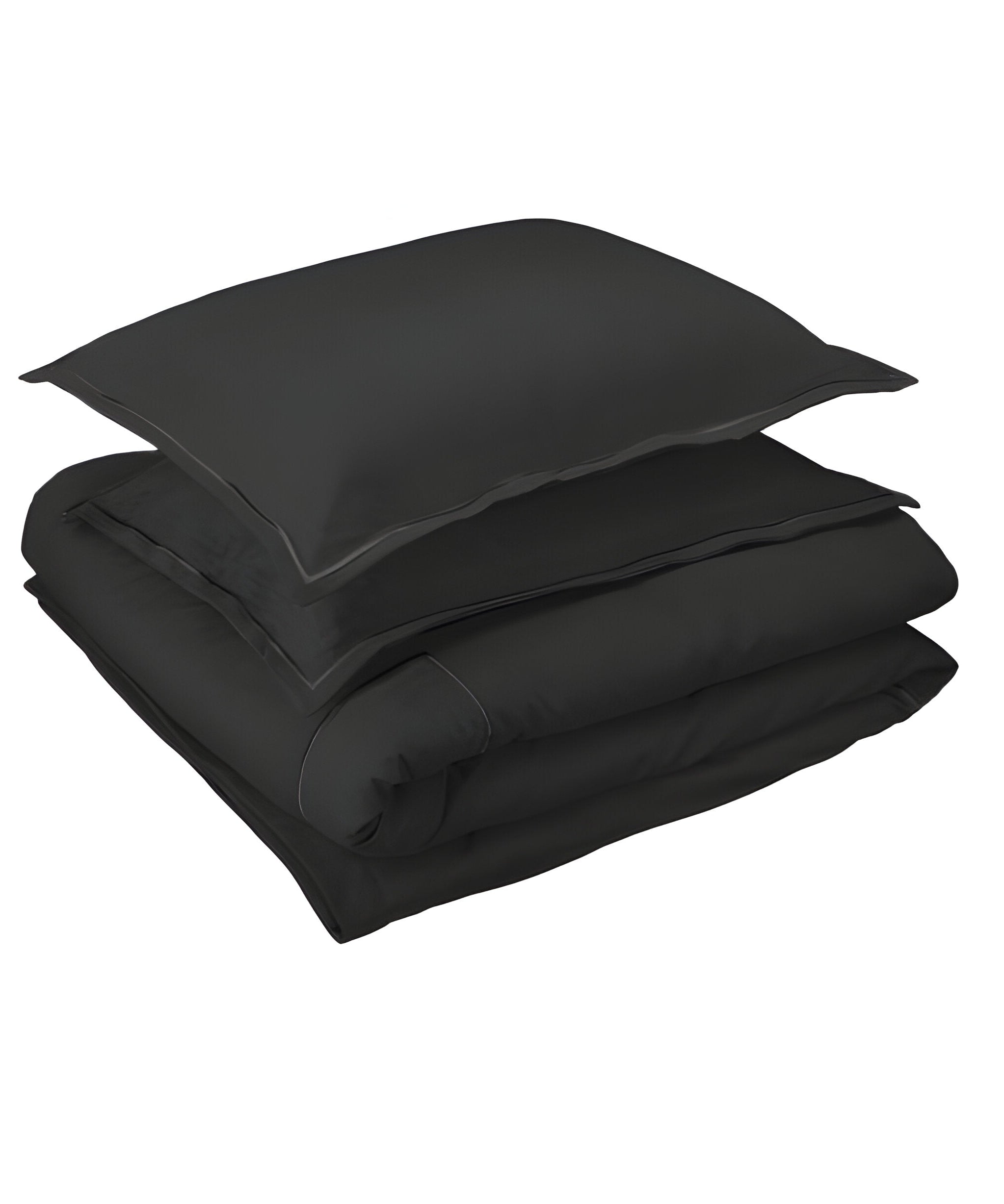 400TC Cotton Luxurious Single Embroidery Sateen Solid Duvet Cover Set