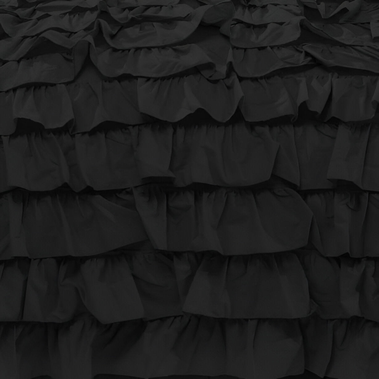 400TC Sateen Solid Cotton Waterfall Ruffle Duvet Cover Set