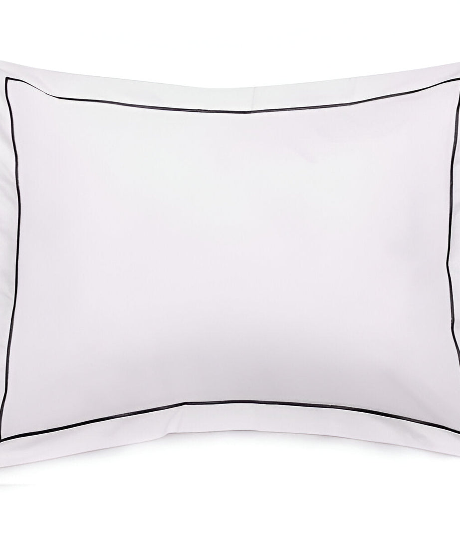 400TC Single Embroidery Sateen Solid Cotton Round Duvet Cover Set