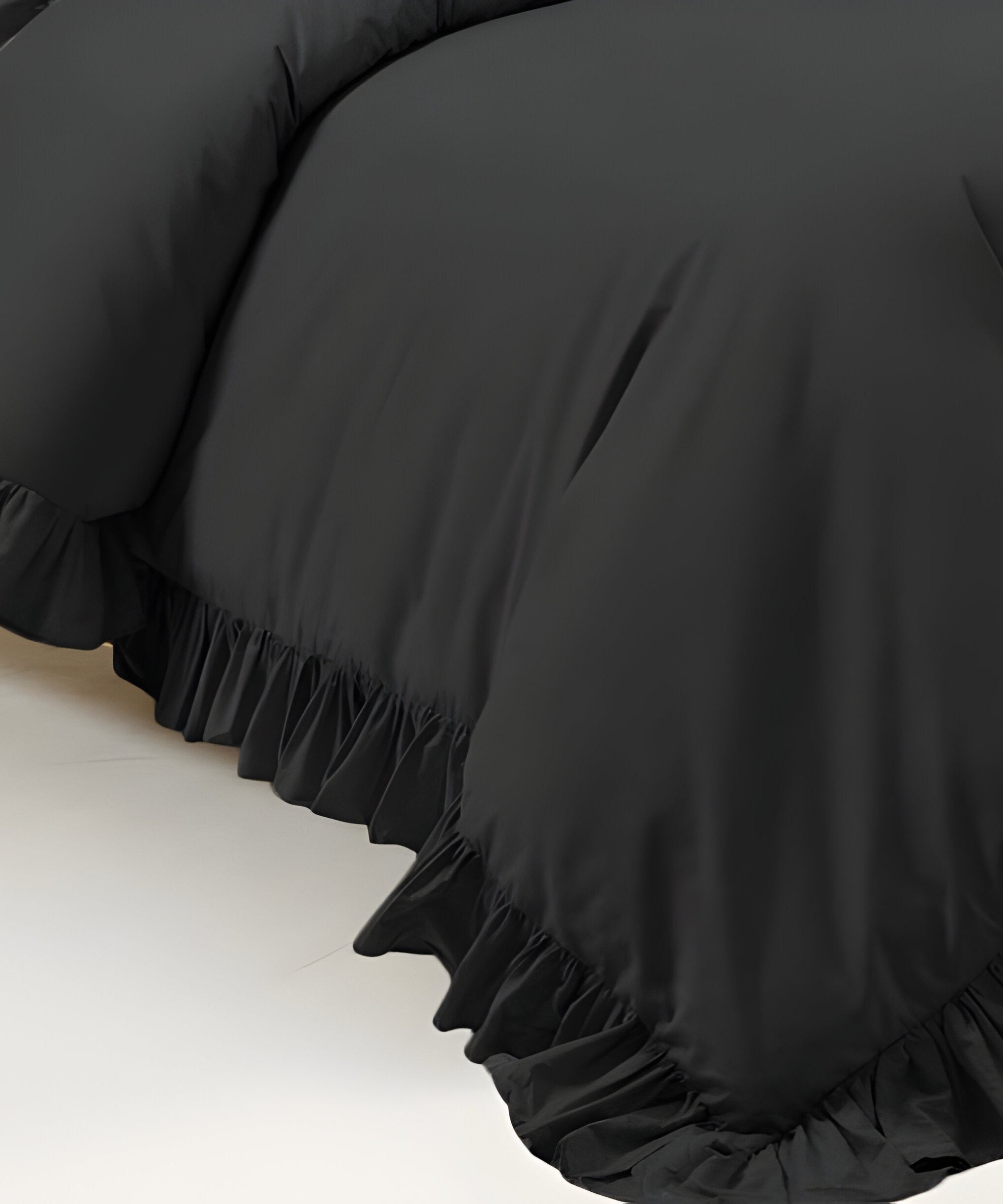 400TC Cotton Sateen Ruffle Duvet Cover Set