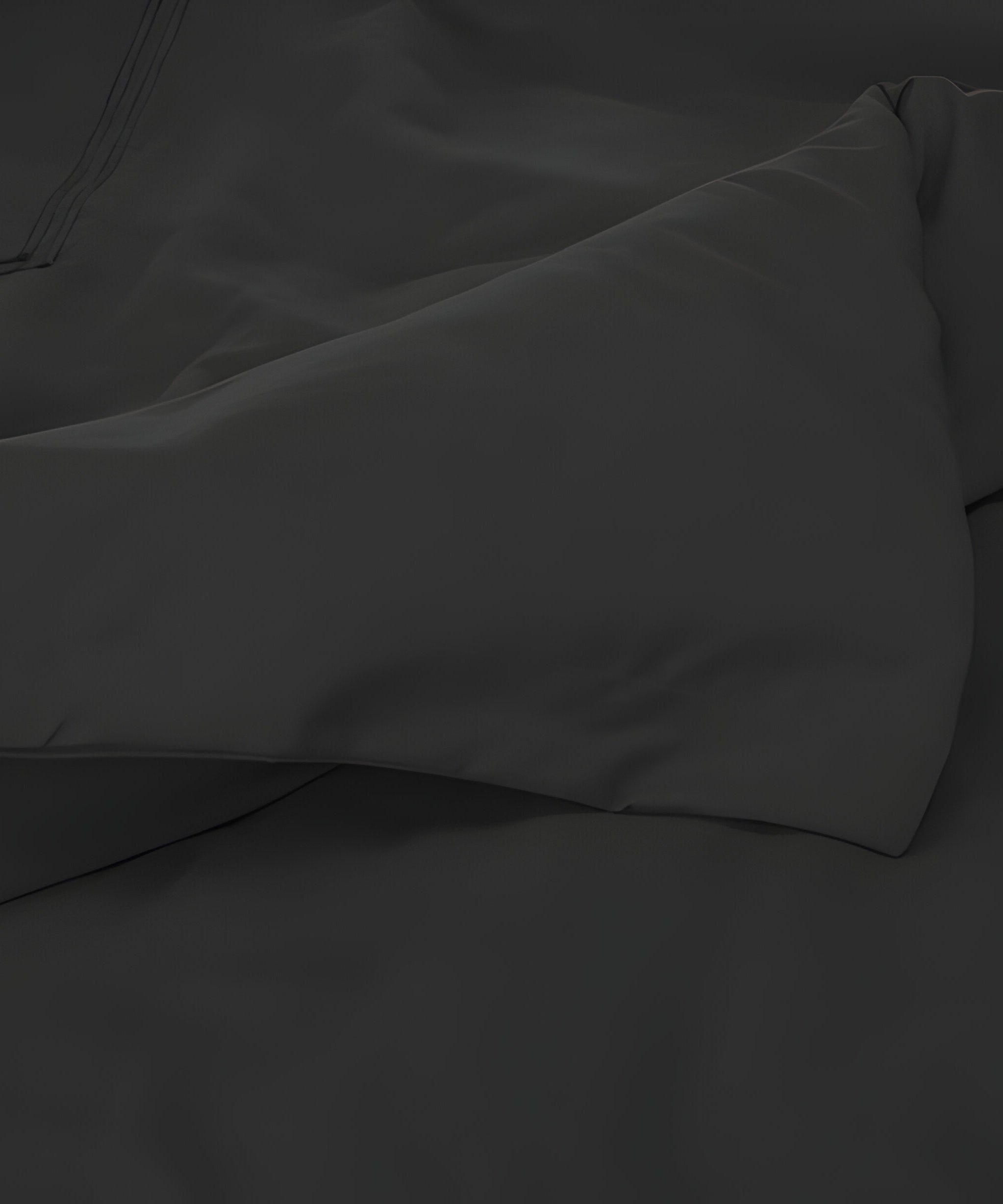 400TC Cotton Luxurious Double Embroidery Sateen Solid Duvet Cover Set