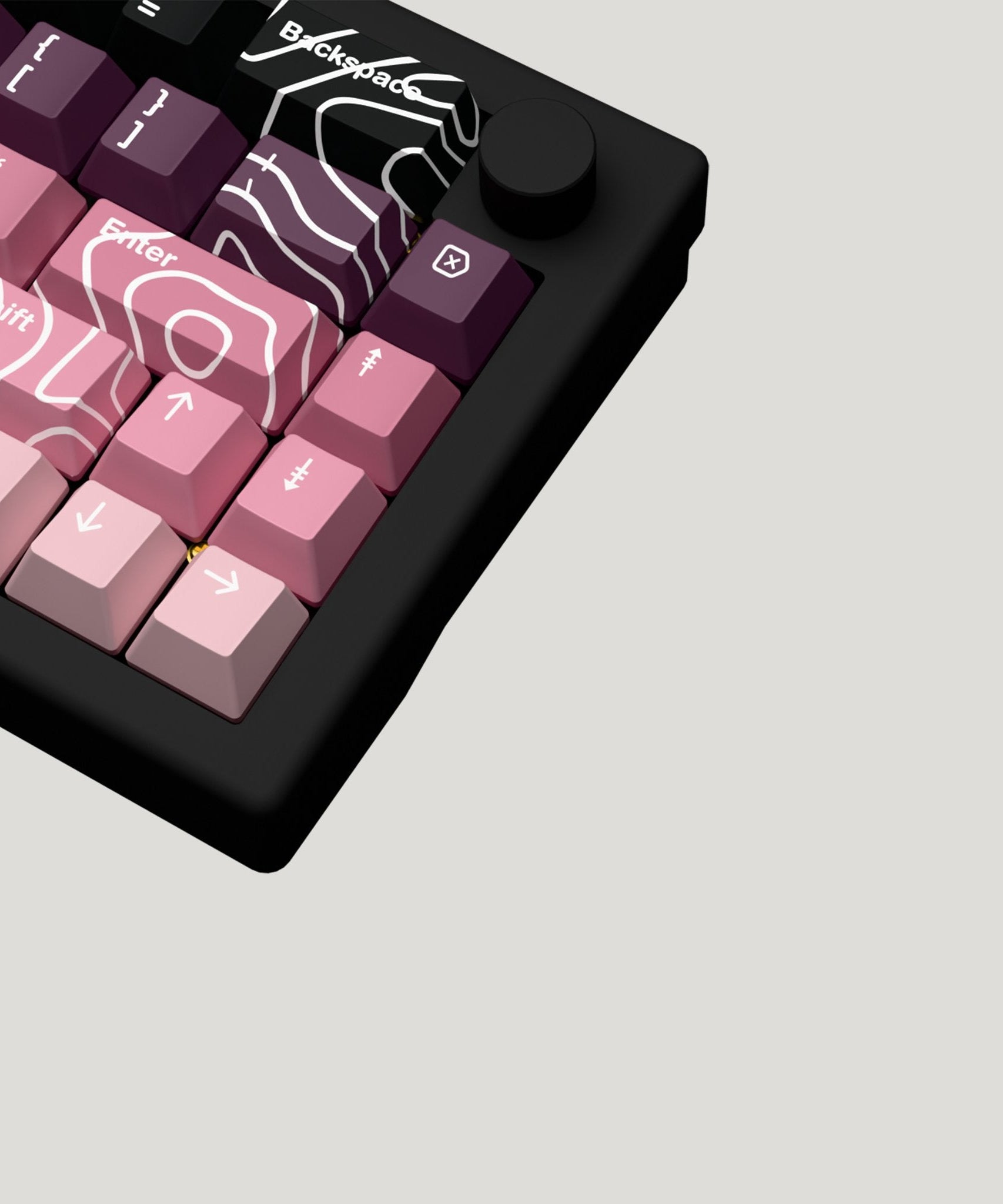Blackberry Design Keycaps and Mechanical Keyboard