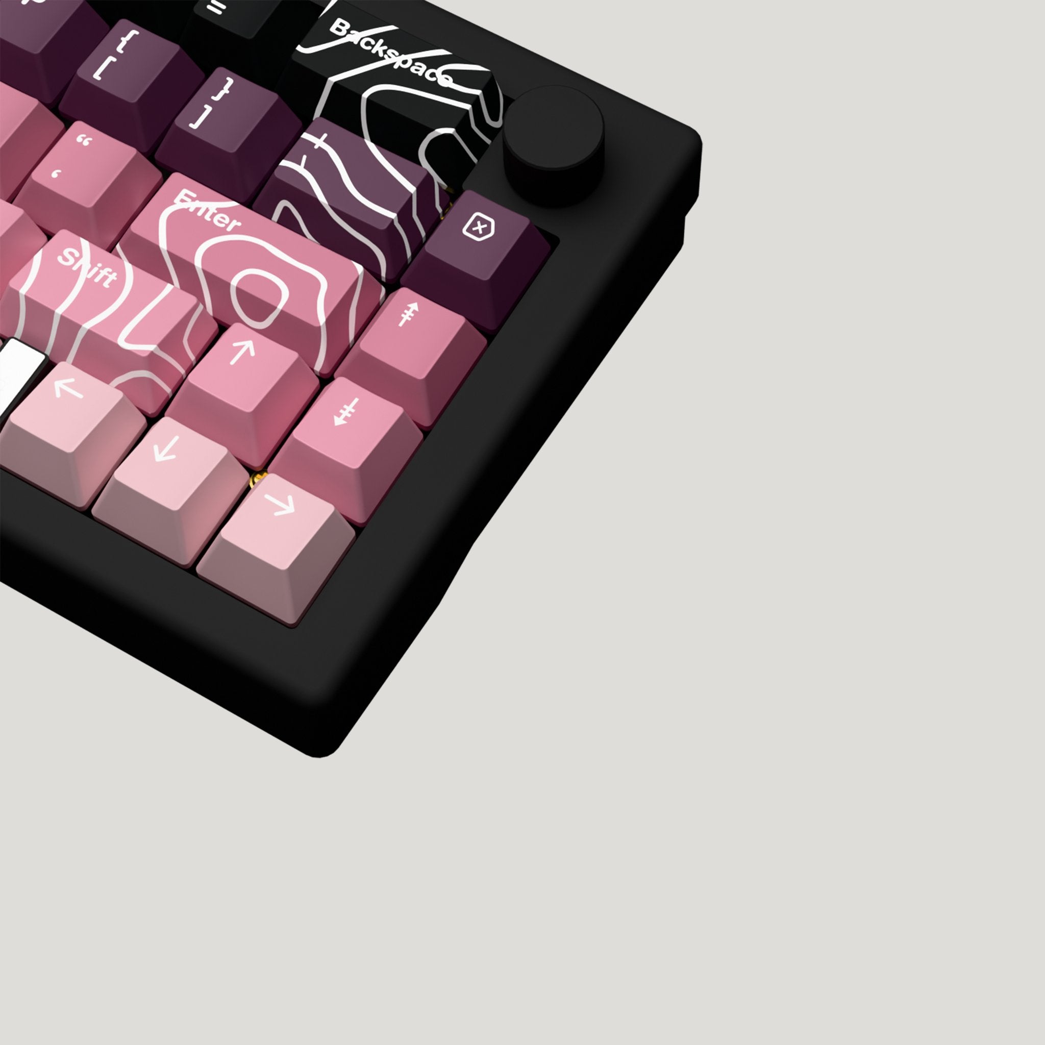 Blackberry Design Keycaps and Mechanical Keyboard