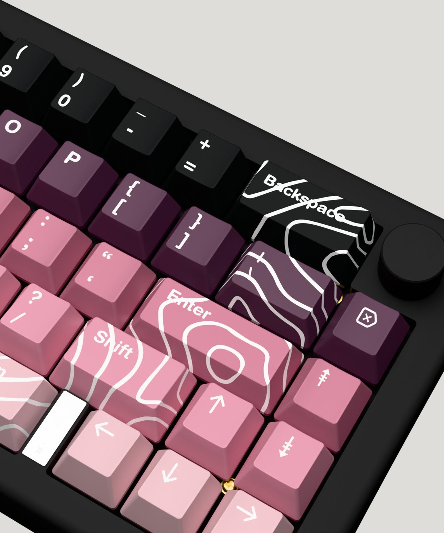 Blackberry Design Keycaps and Mechanical Keyboard