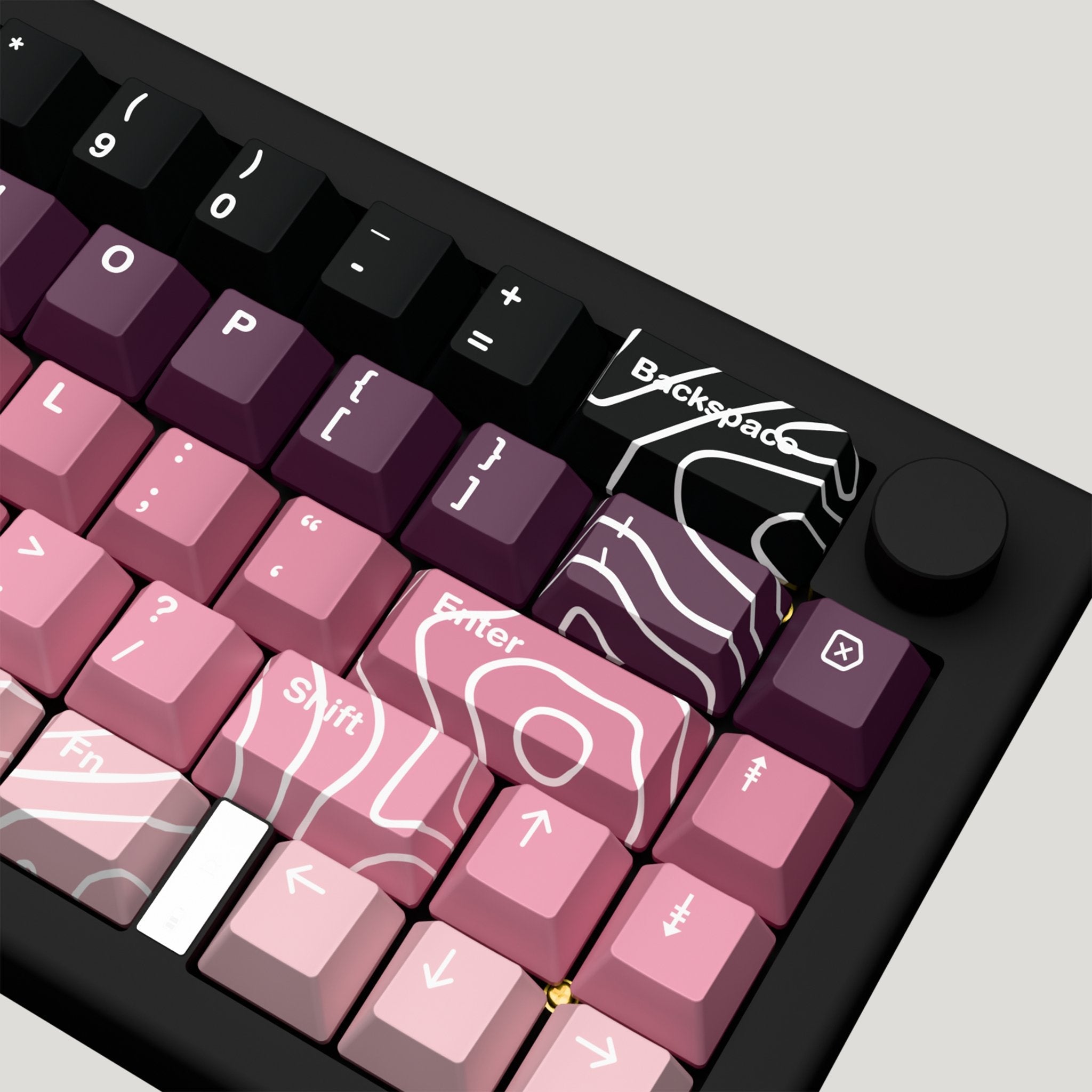 Blackberry Design Keycaps and Mechanical Keyboard
