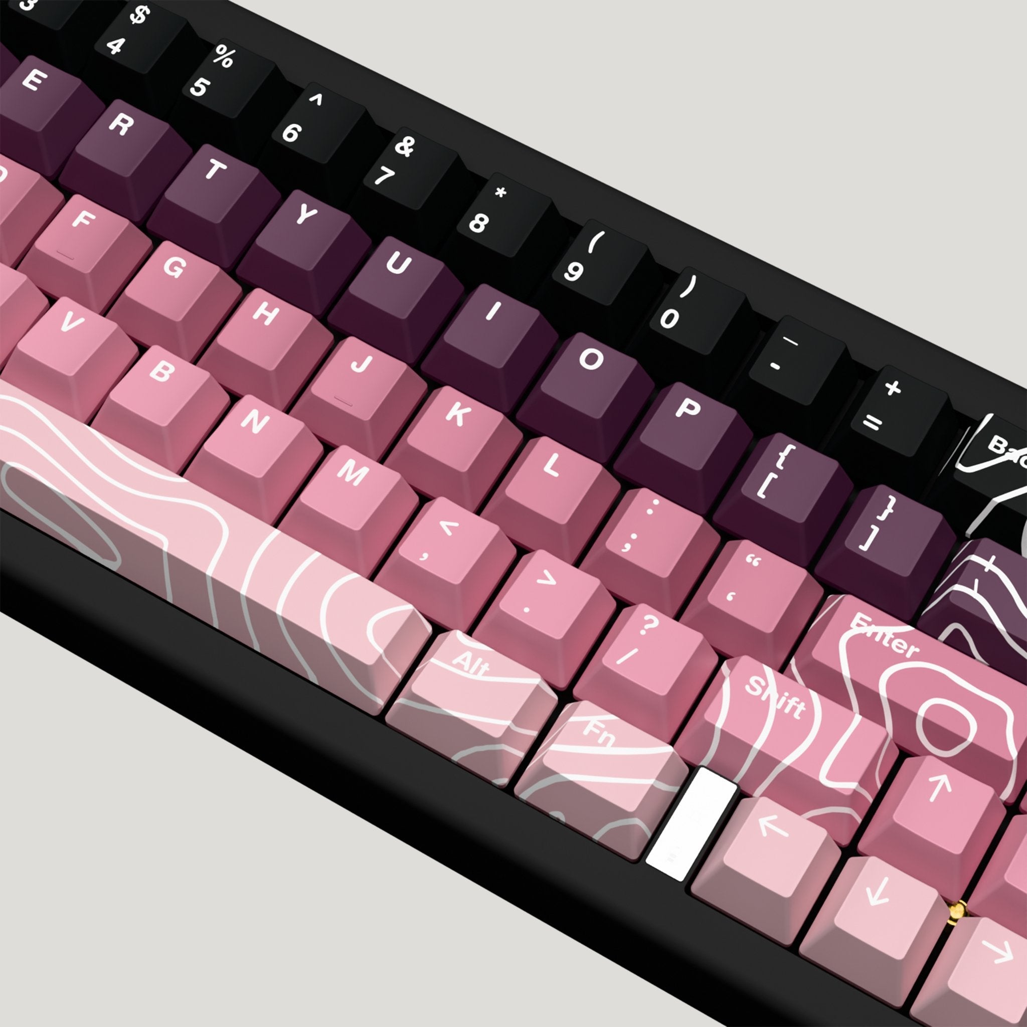 Blackberry Design Keycaps and Mechanical Keyboard