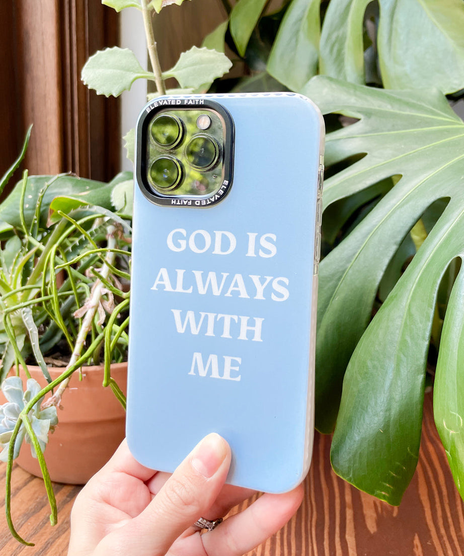 Blue God ist immer bei mir Handyhülle