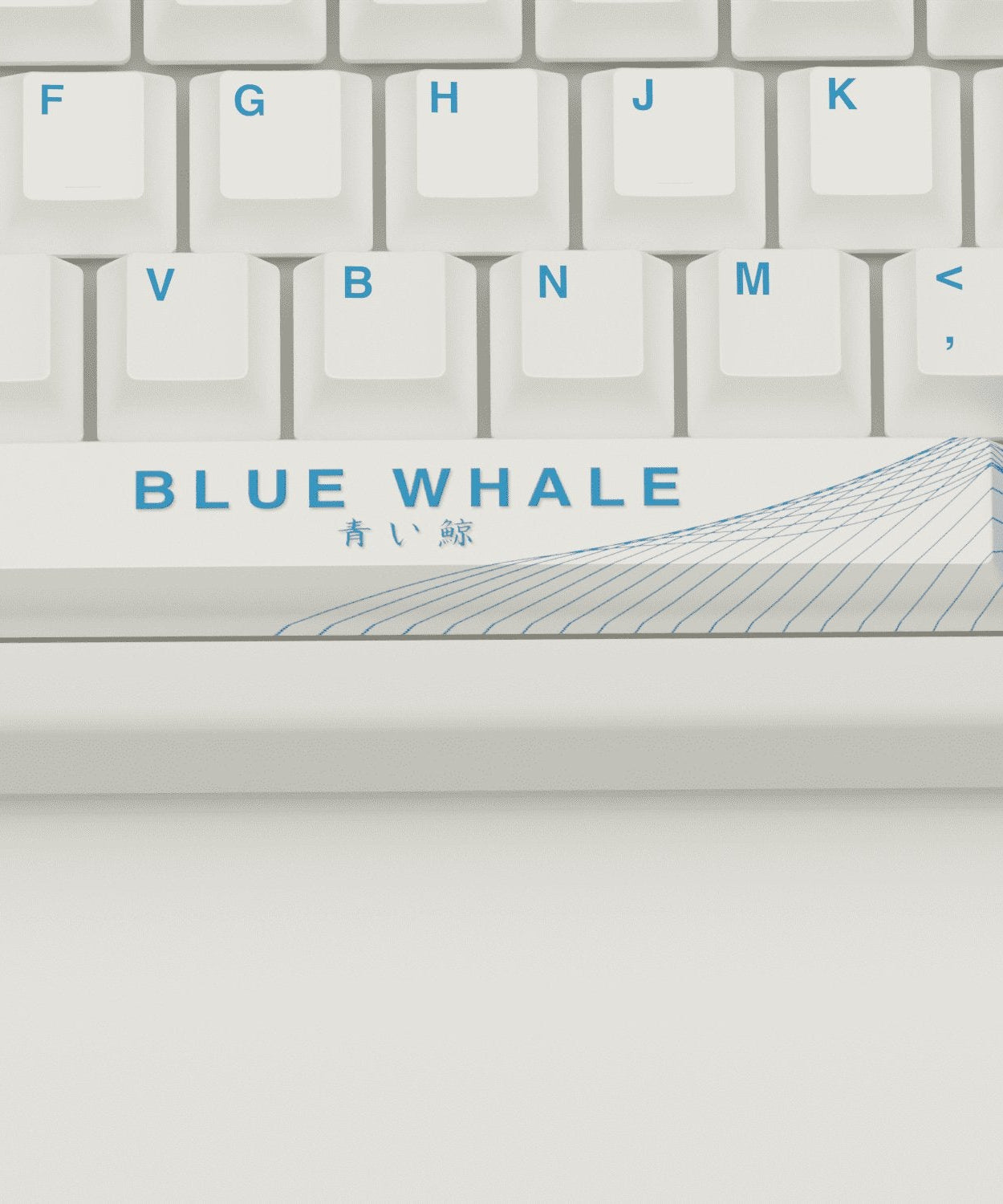 Blue Whale Design Keycaps and Mechanical Keyboard