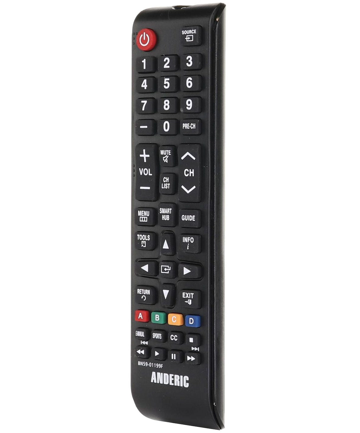 Anderic BN5901199F Replacement TV Remote Control for Samsung BN59-01199F and Similar Models