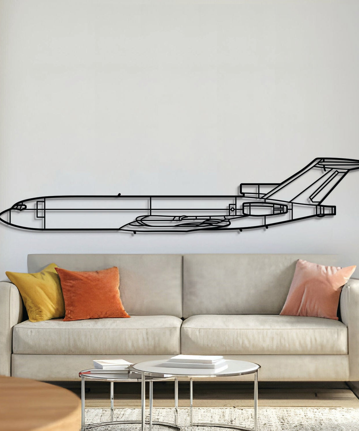 727-200F Metall Flugzeug Wandkunst - NCP0458