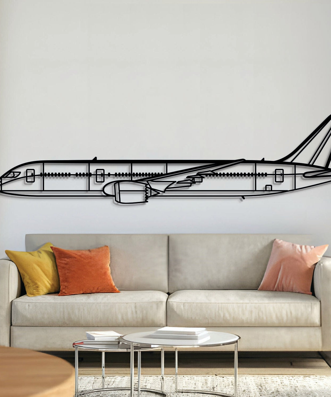 B787 Dreamliner Metallflugzeug Wandbild – NCP0032