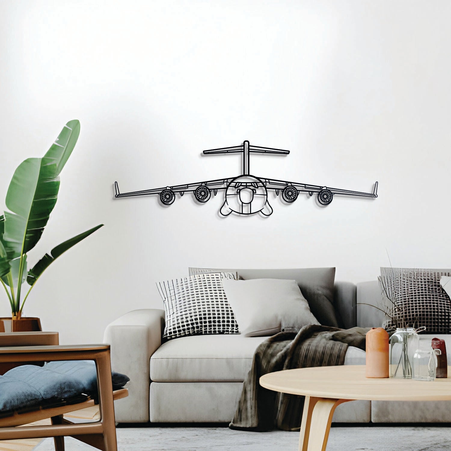 C-17 Globemaster III Metallflugzeug Wandkunst - NCP0038