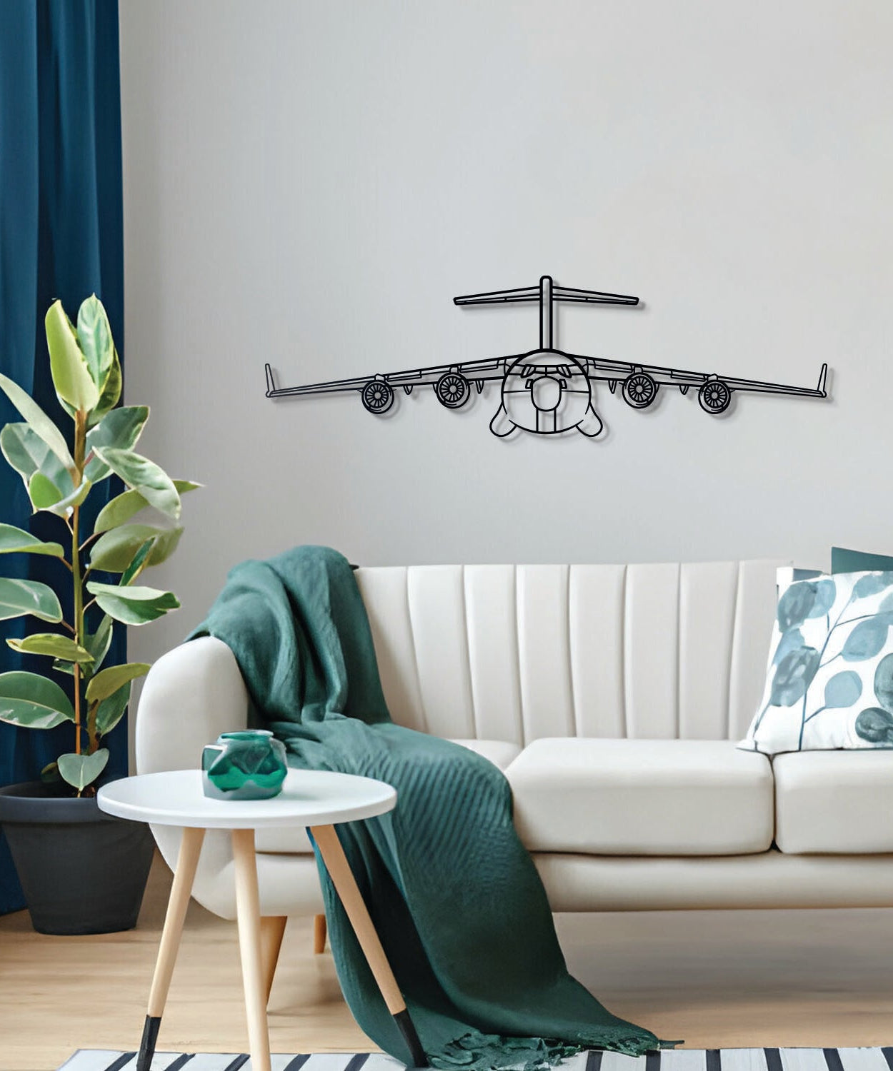 C-17 Globemaster III Metallflugzeug Wandkunst - NCP0038
