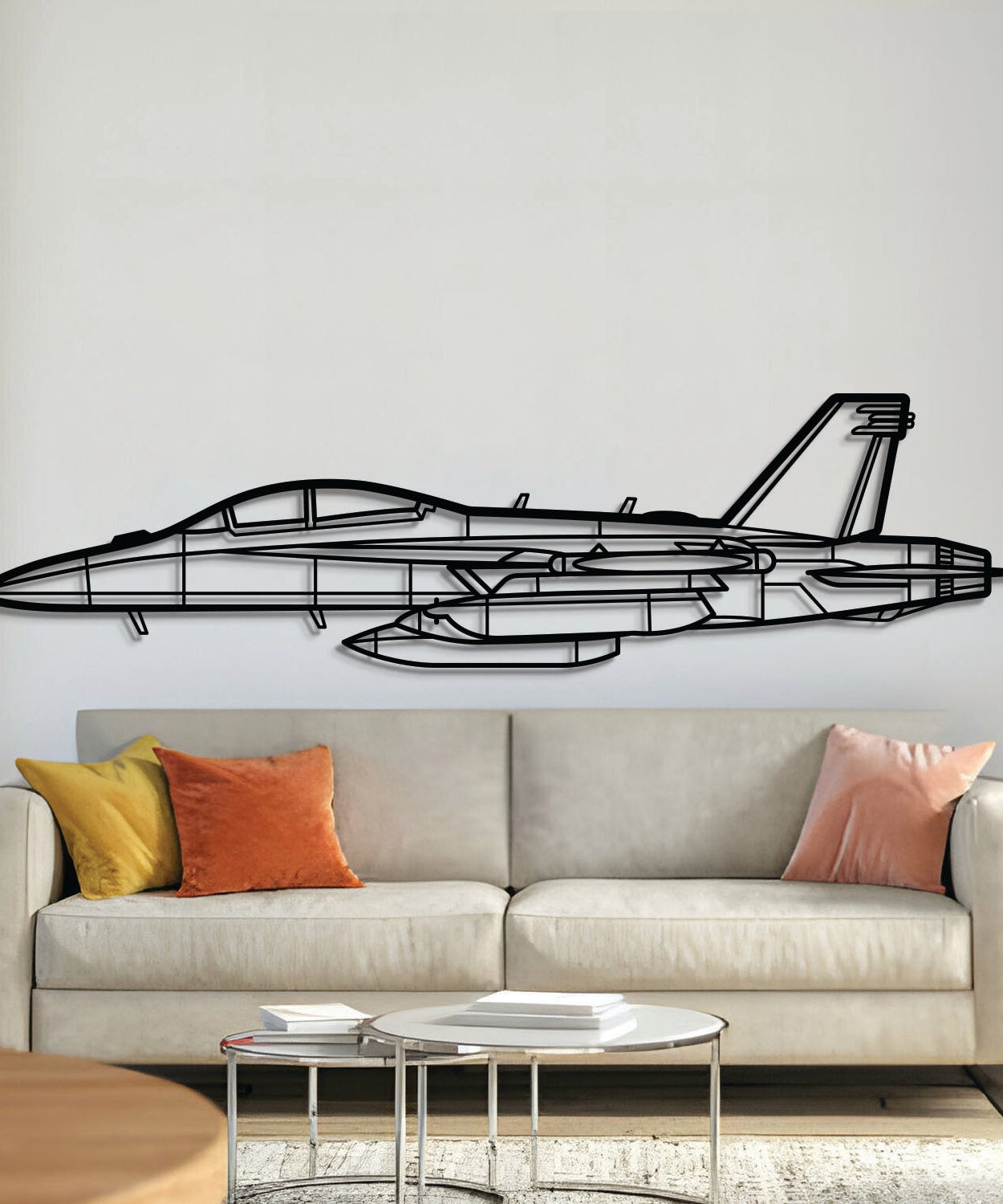 EA-18G Metallflugzeug-Wandkunst - NCP0275