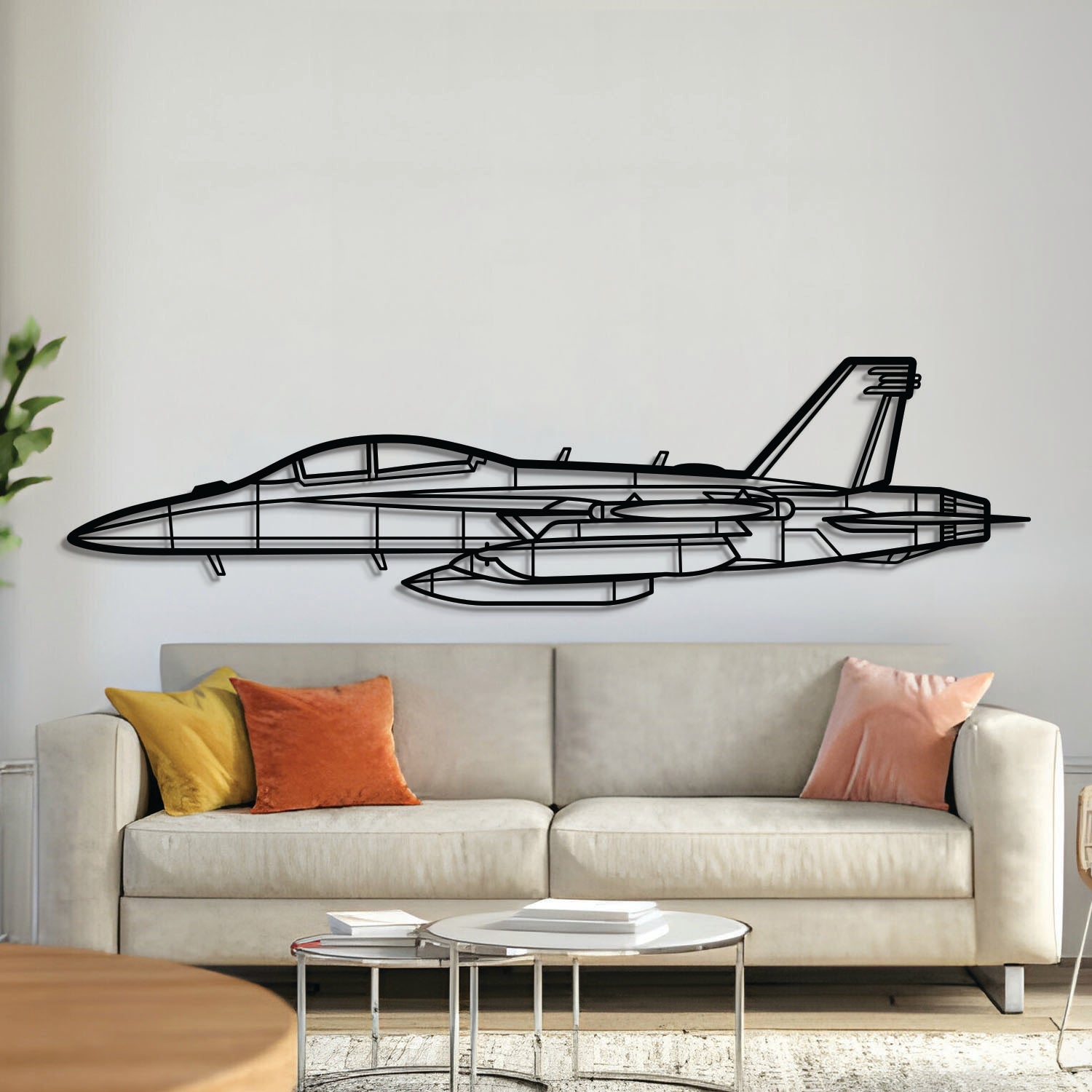 EA-18G Metallflugzeug-Wandkunst - NCP0275