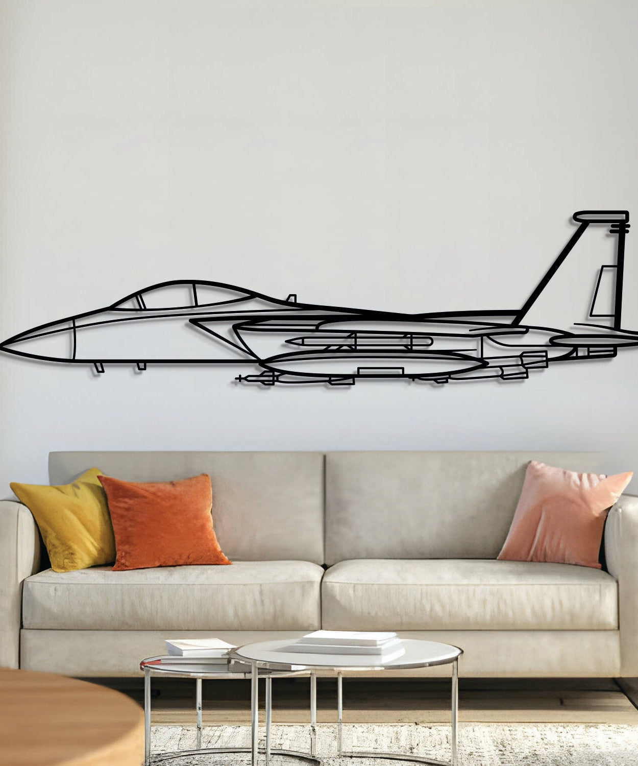 F-15 Strike Eagle Metallflugzeug Wandbild - NCP0074