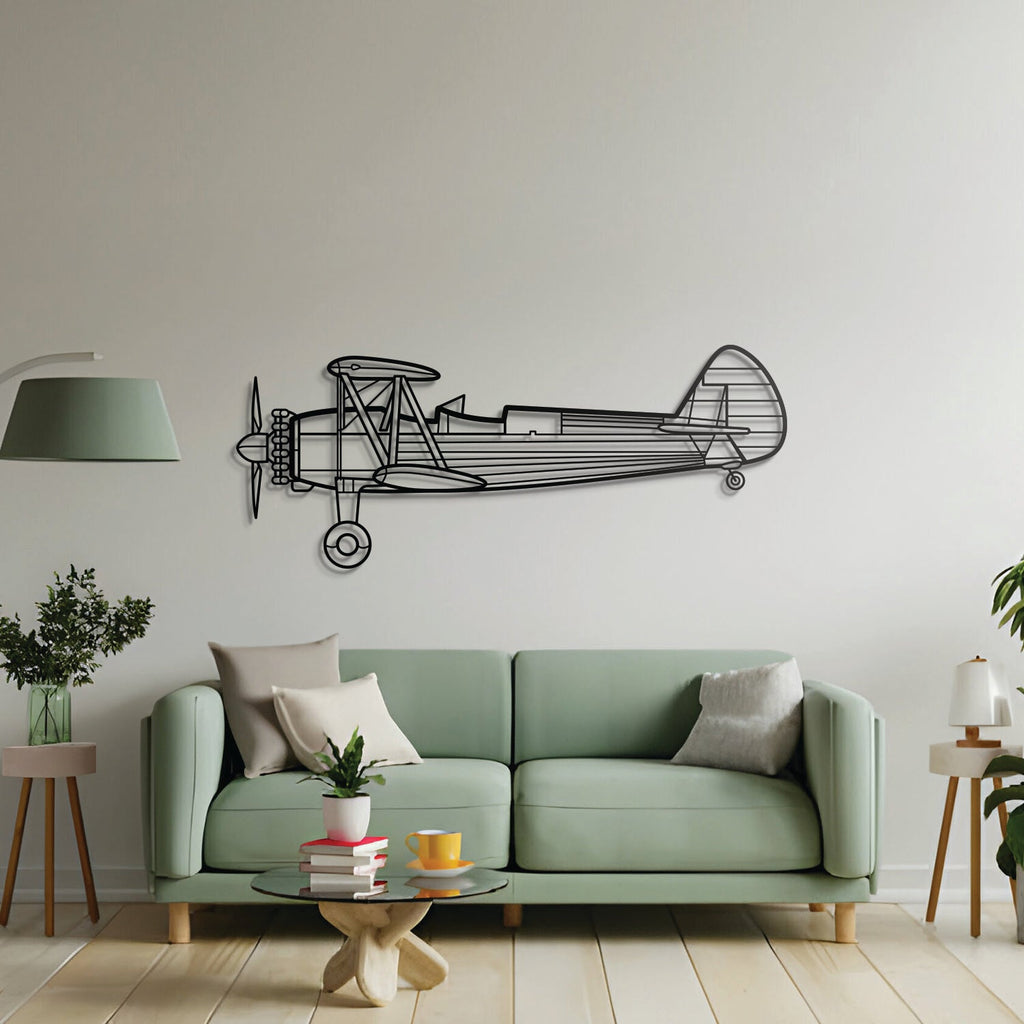 Stearman 75 Metal Aircraft Wall Art - NCP0136