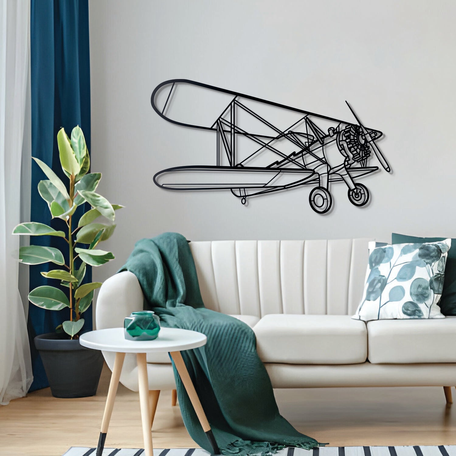 Metall-Flugzeug-Wandkunst Modell 75 - NCP0108