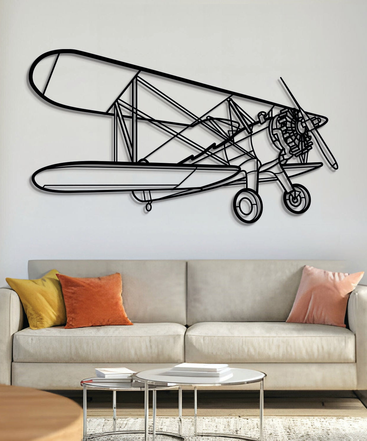 Metall-Flugzeug-Wandkunst Modell 75 - NCP0108