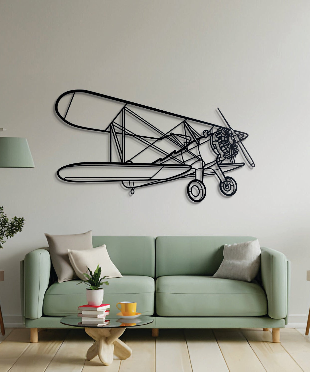 Metall-Flugzeug-Wandkunst Modell 75 - NCP0108