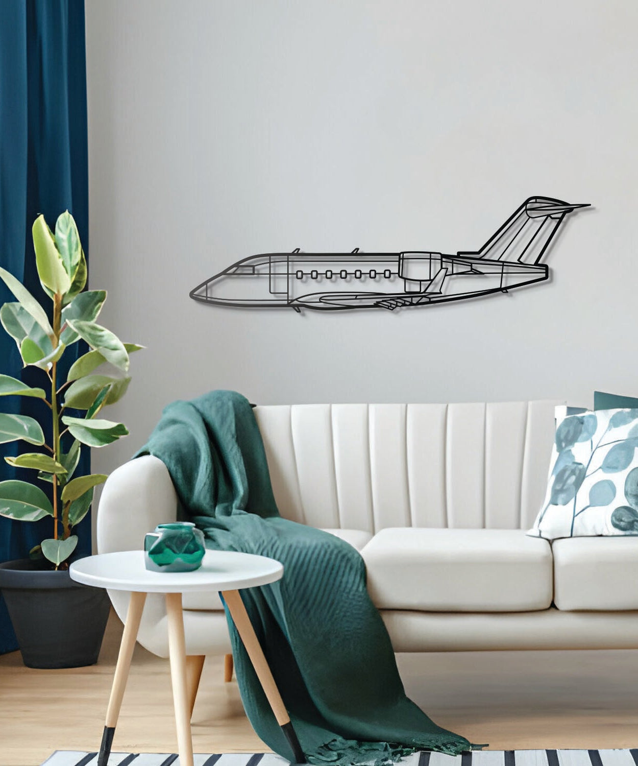 Challenger 604 Metall-Flugzeug-Wandkunst - NCP0266