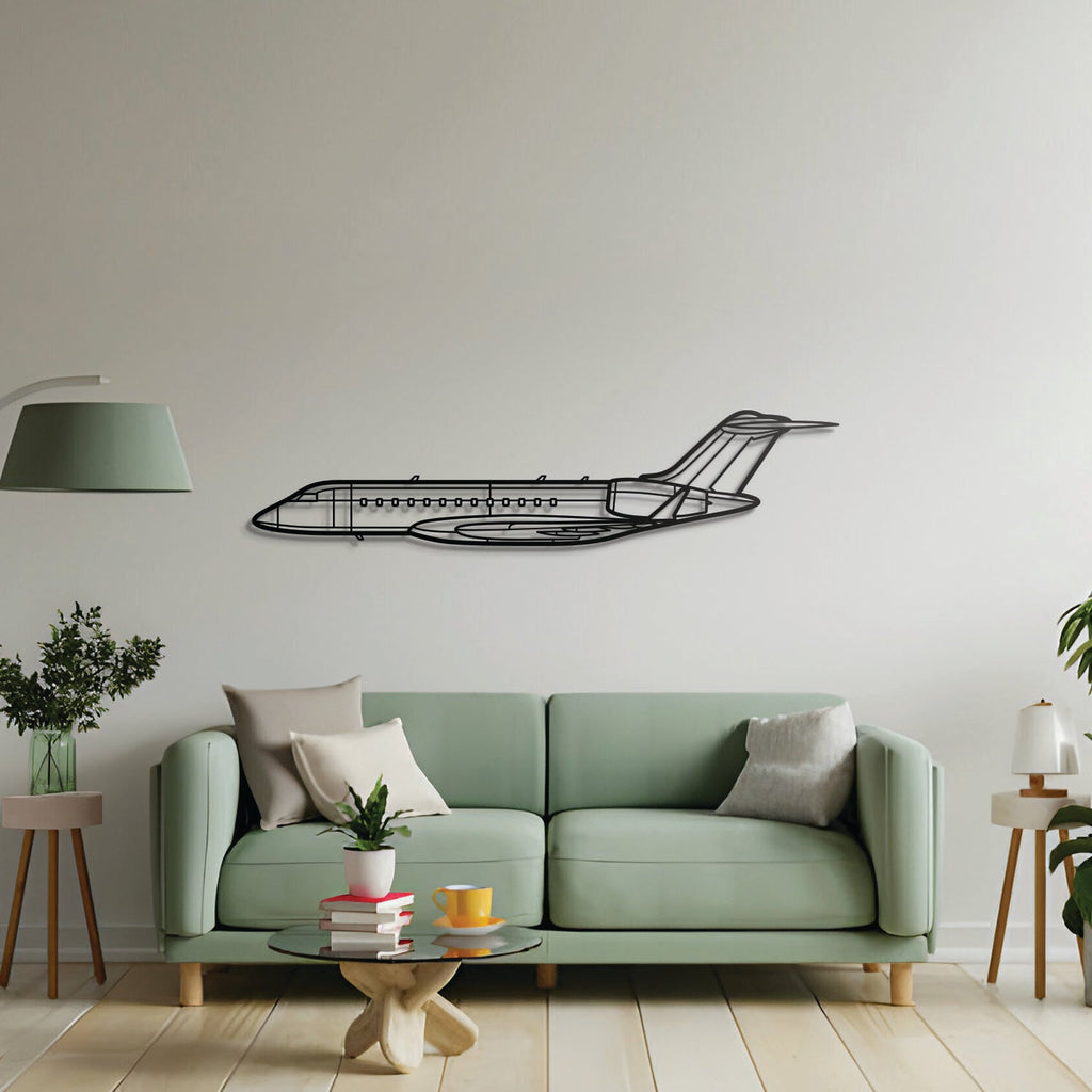 Global 6000 2018 Metal Aircraft Wall Art - NCP0283
