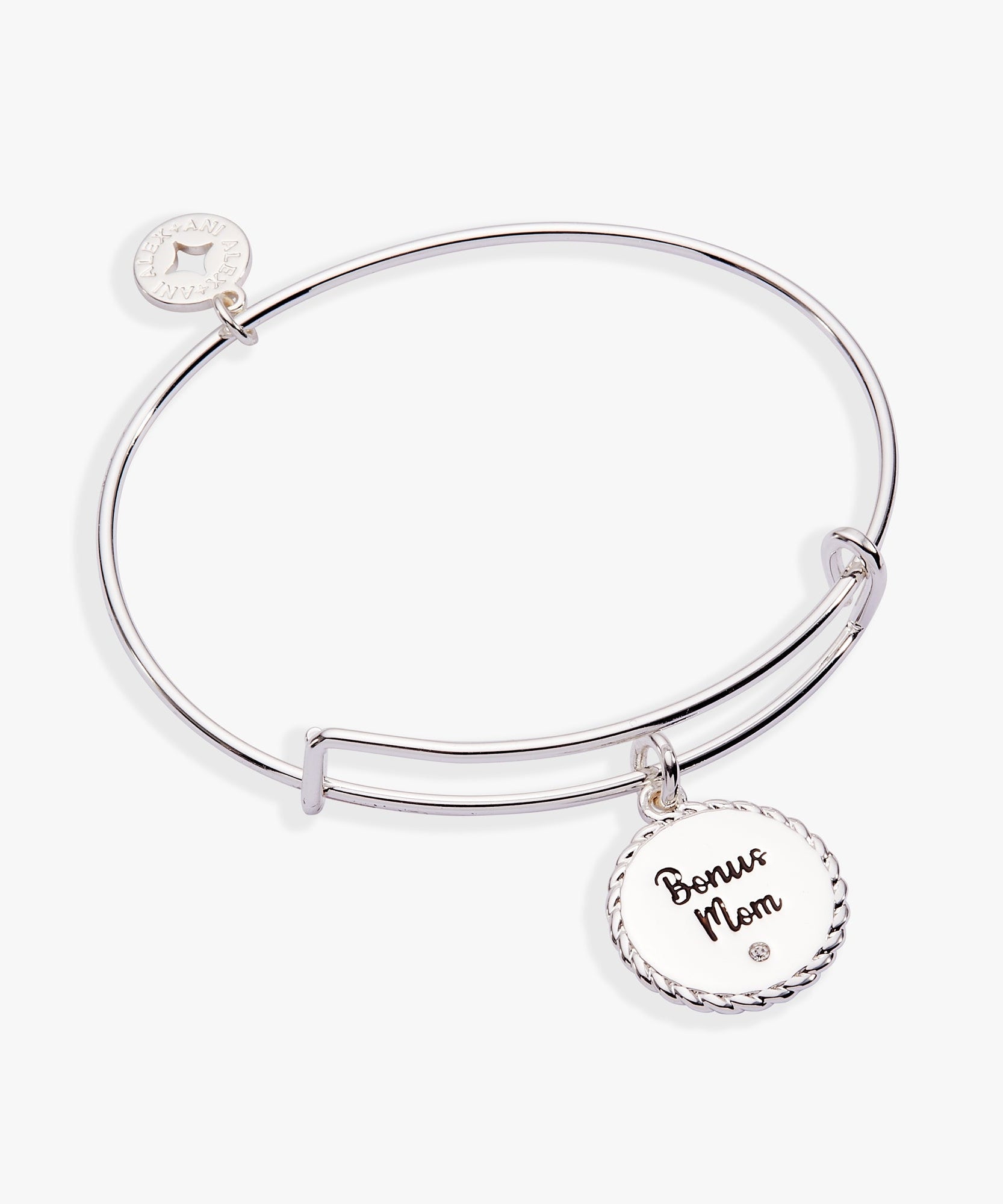 Bonus Mom 'Family Isn't Only Blessed By Name' Charm Bangle
