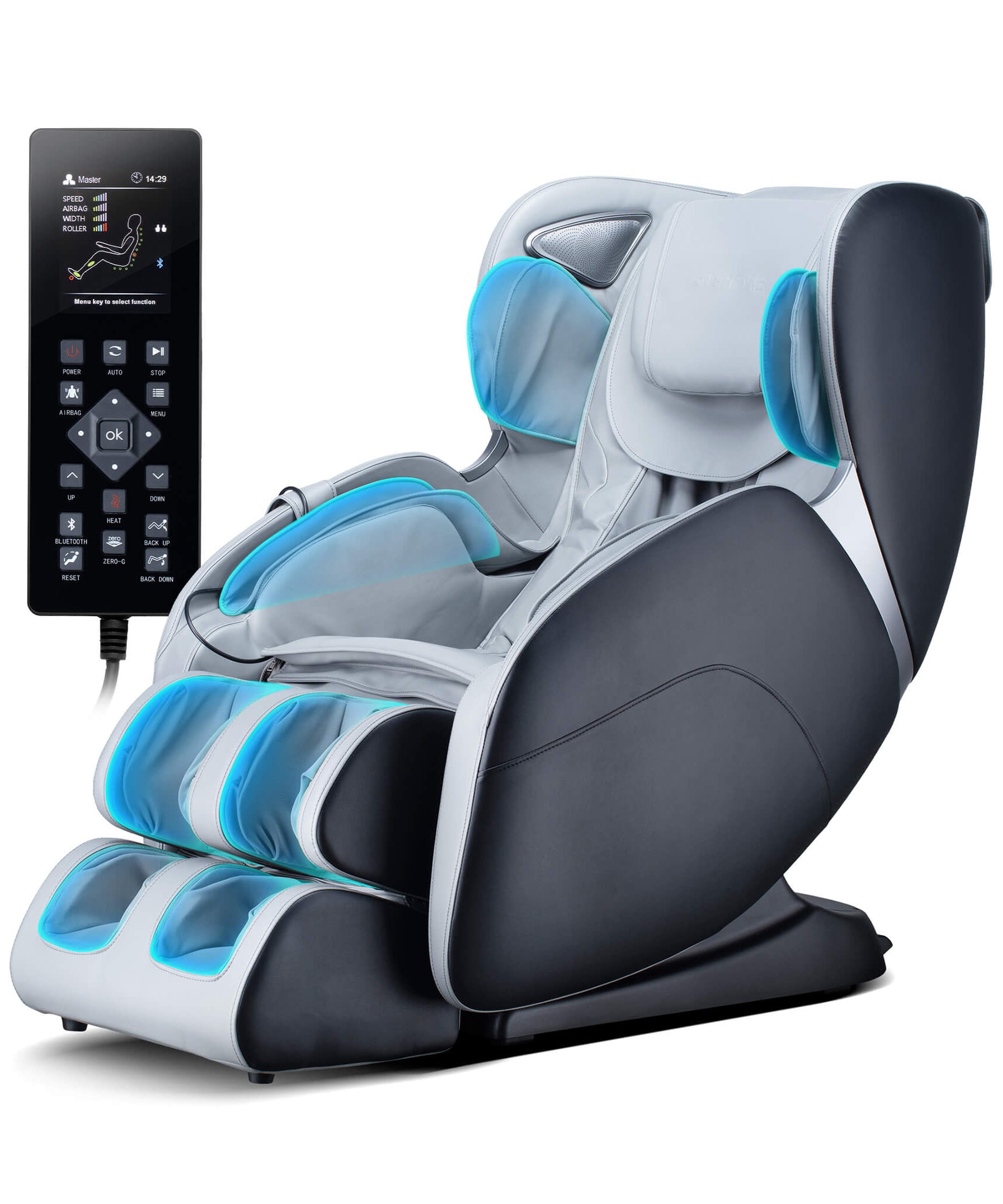 Bosscare Full Body 3D Zero Gravity Shiatsu Recline Massage Chair With Waist Heating (SAK37215)