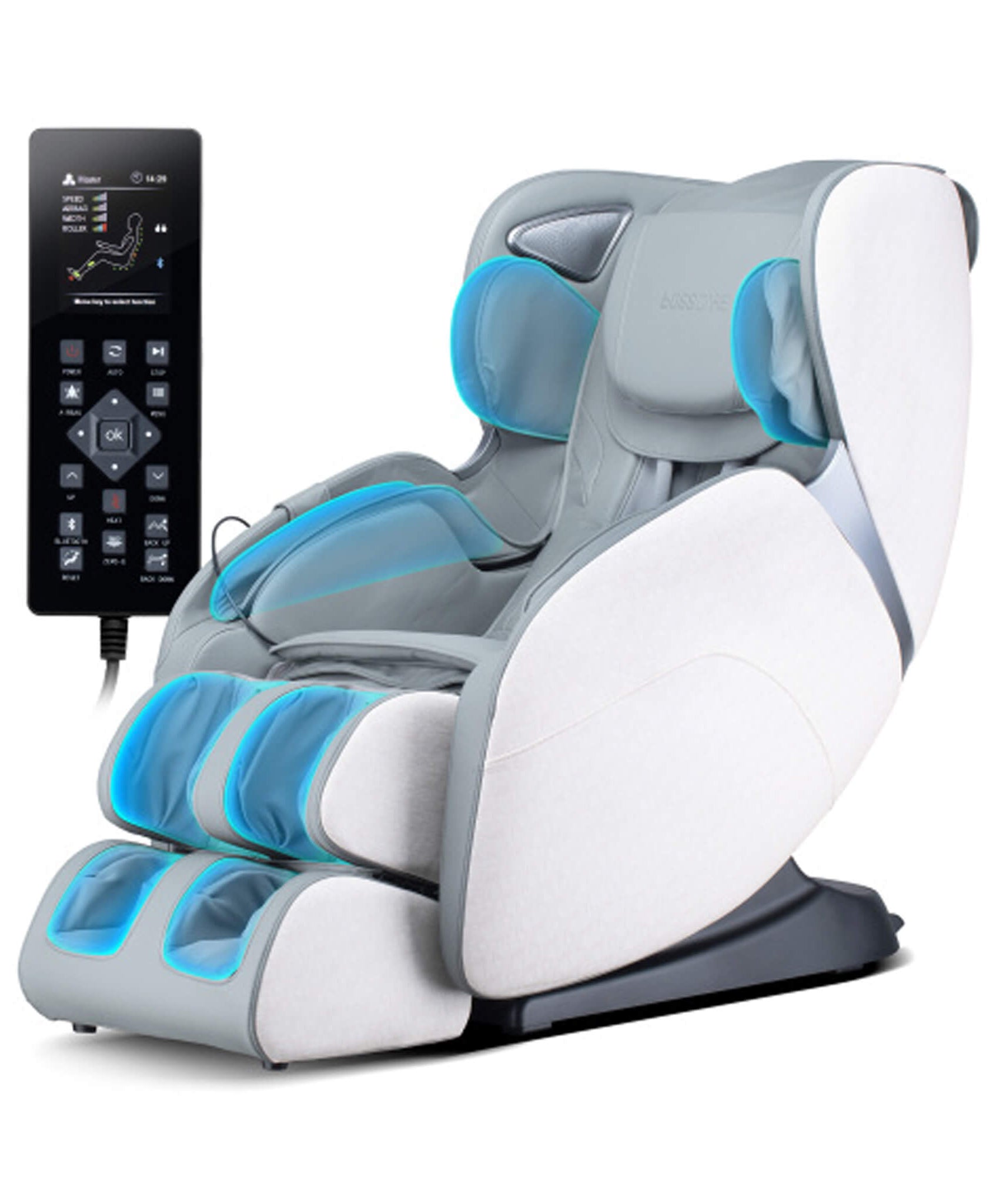 Bosscare Full Body 3D Zero Gravity Shiatsu Recline Massage Chair With Waist Heating (SAK37215)