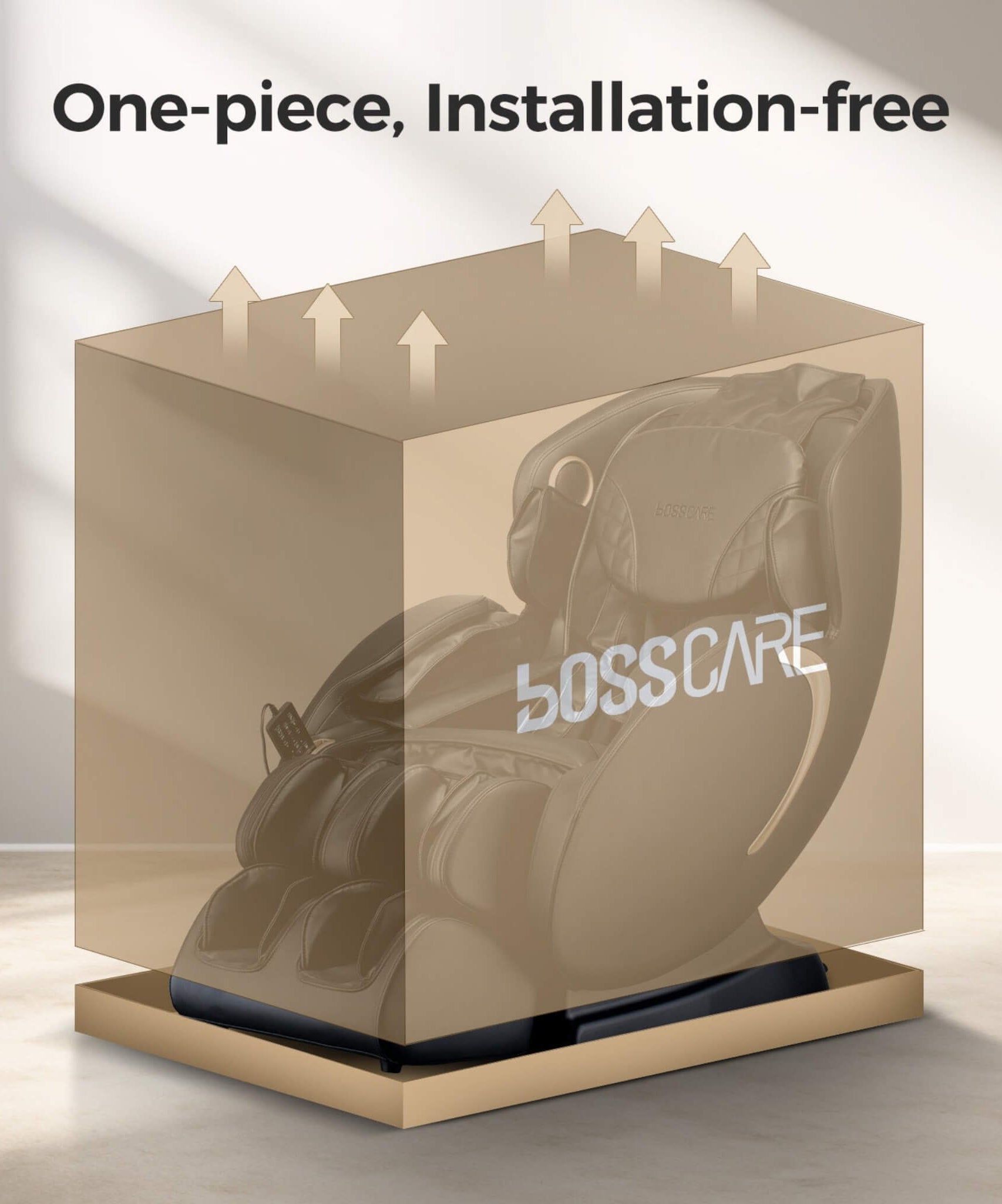 Bosscare Full Body 3D Zero Gravity Shiatsu Recliner Massage Chair With App (SAK32840)