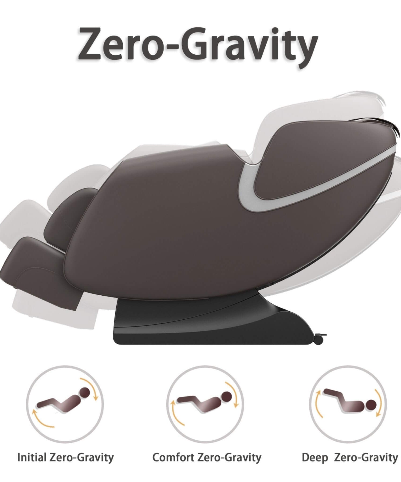 Bosscare Full-Body Zero-Gravity Leather Massage Chair With Zero Gravity And Bluetooth [GR8012] (SAK12074)