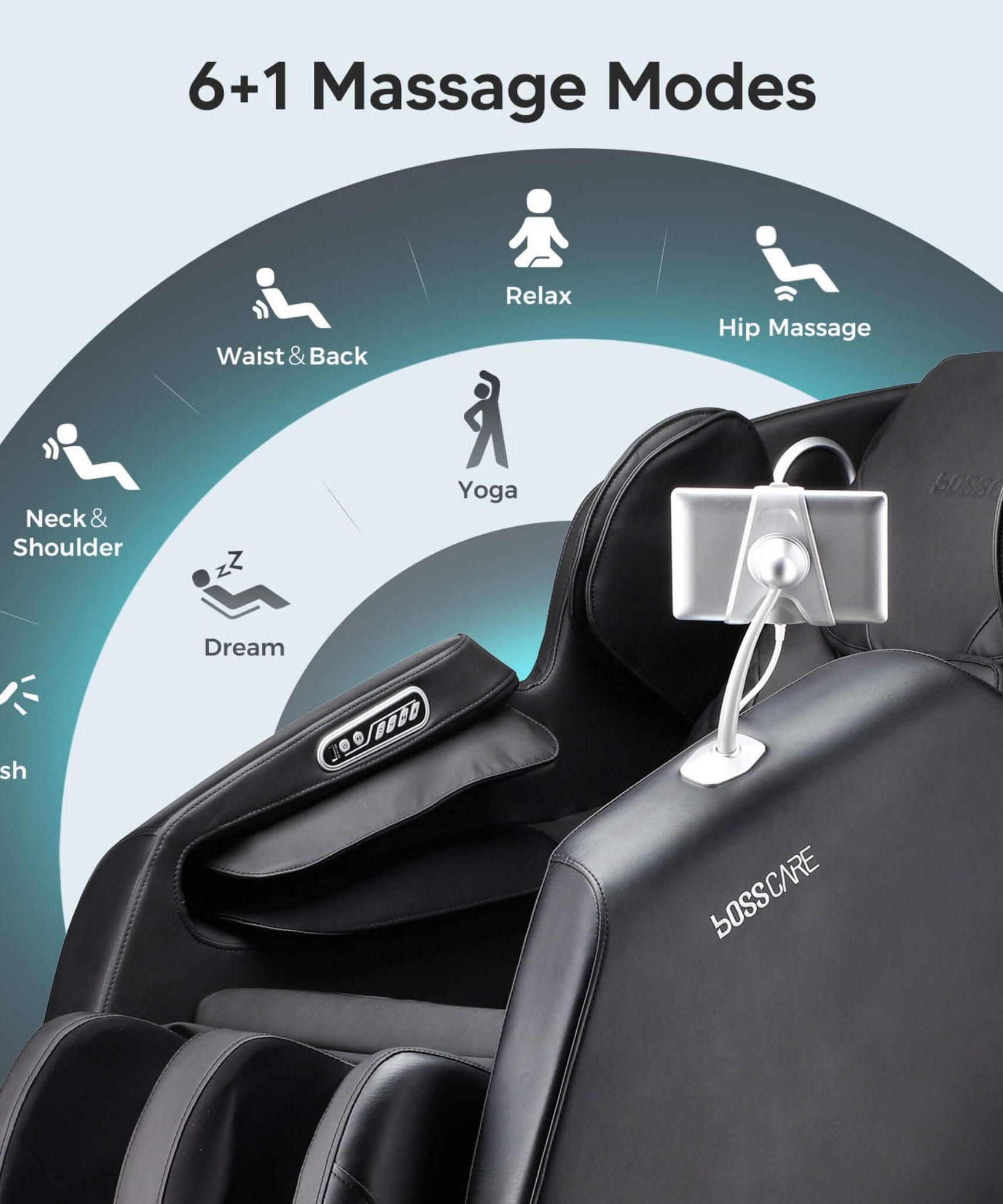 Bosscare Full Body Zero Gravity Shiatsu Recliner Massage Chair With AI Voice & App Control (SAK52960)