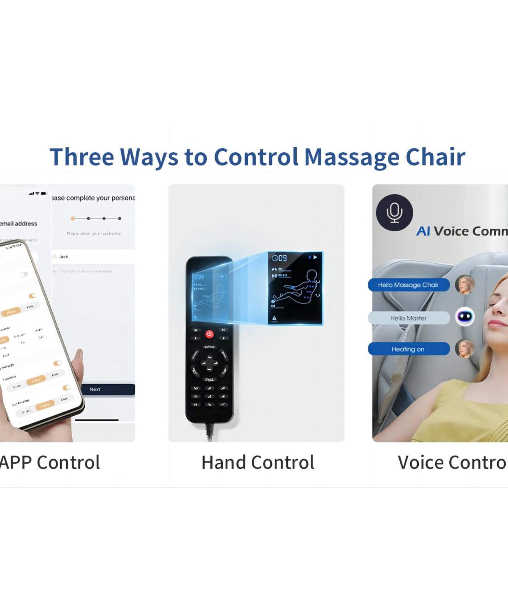 Bosscare Premium Full Body Zero Gravity Massage Chair With Ai Voice And App Control, Gray (SAK35970)