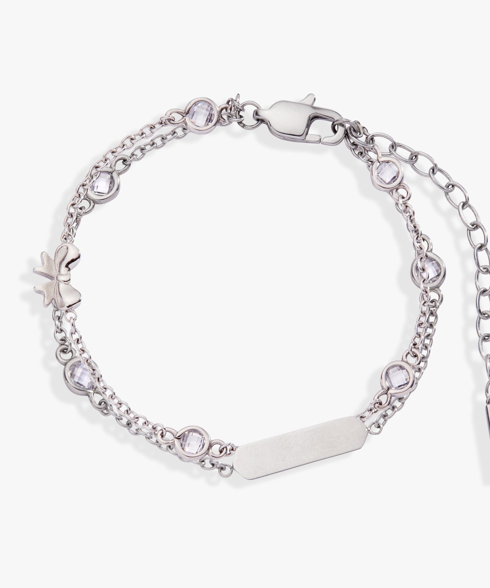 Bow Chain Double Strand Bracelet
