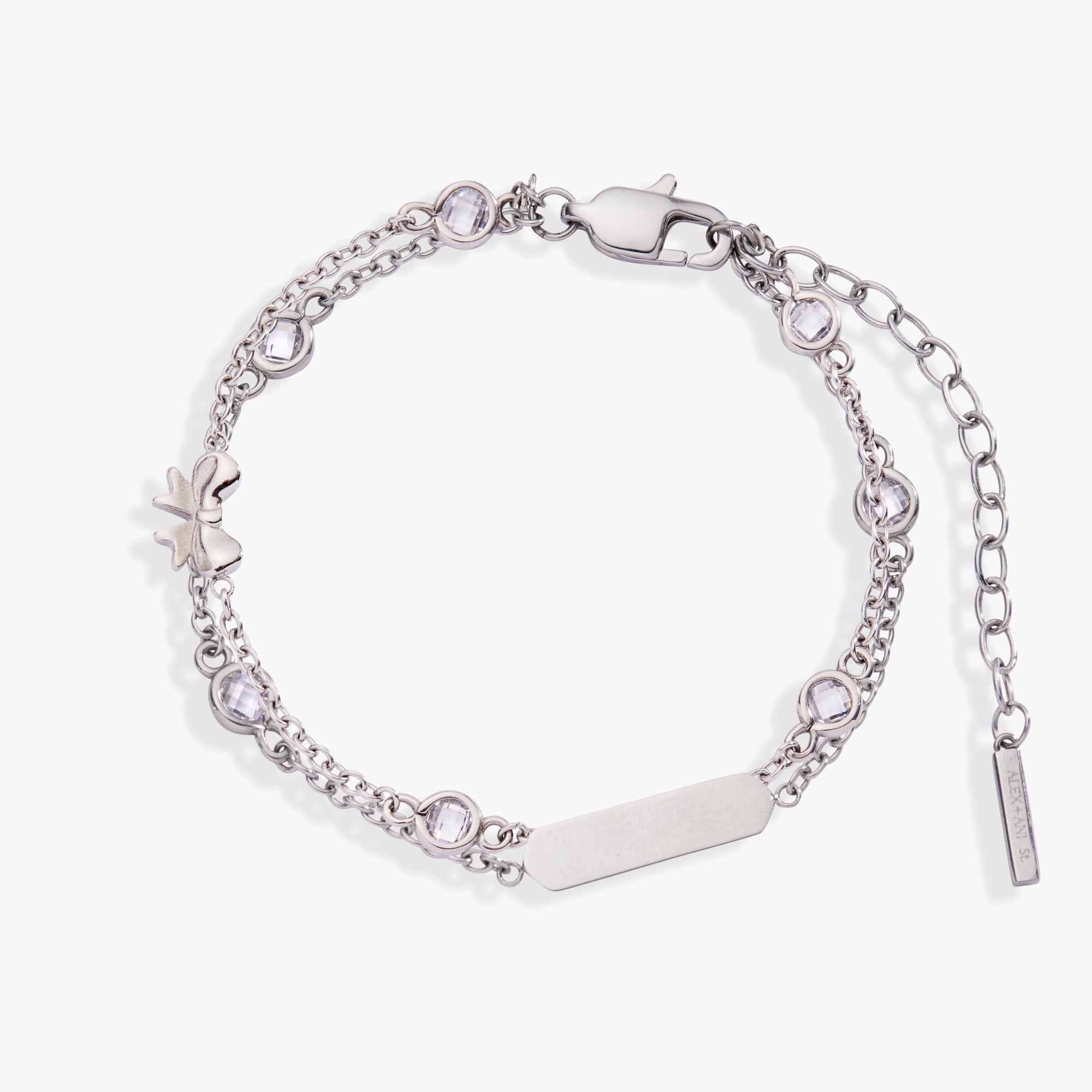 Bow Chain Double Strand Bracelet