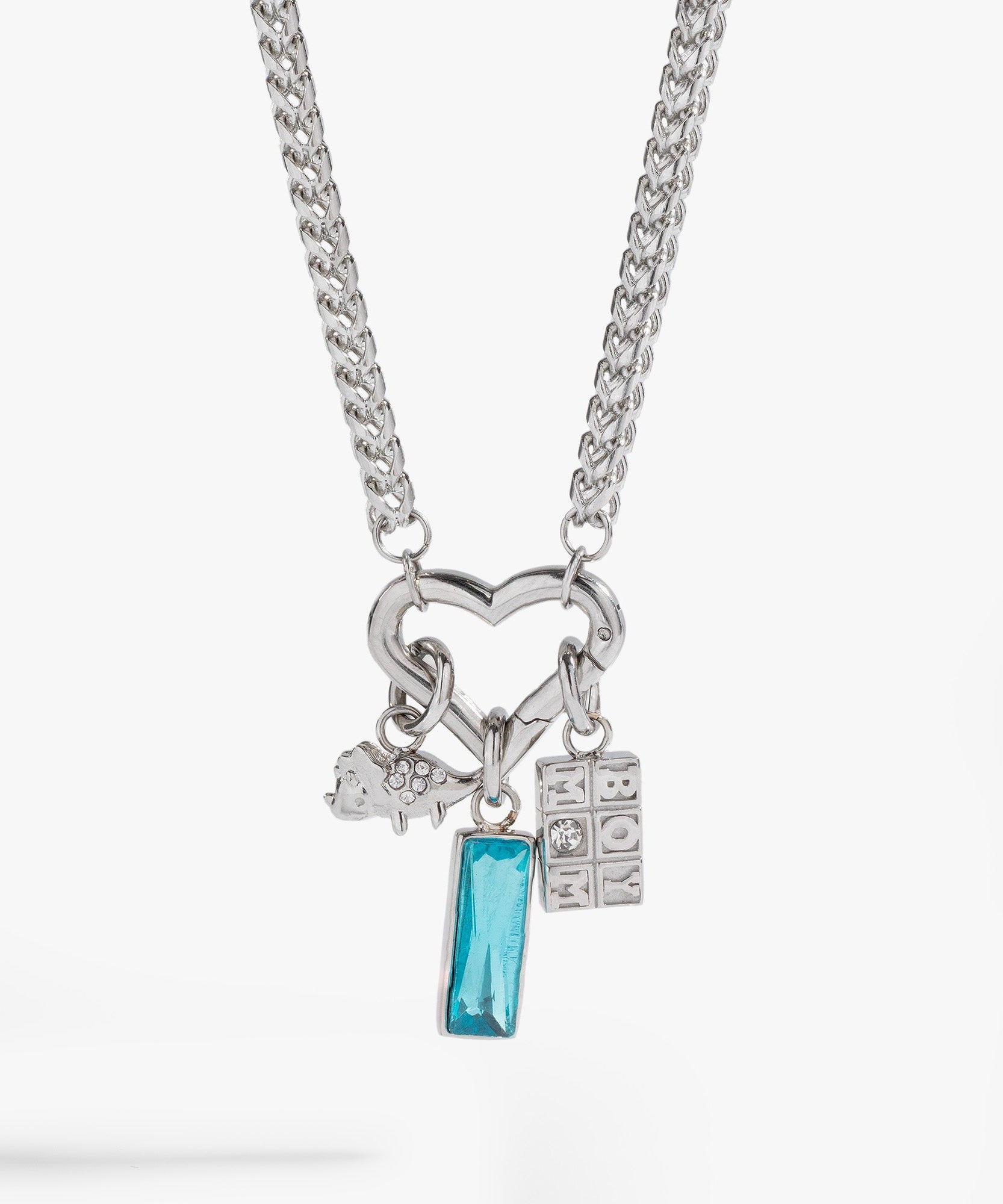 Boy Mom Interchangeable Charm Necklace