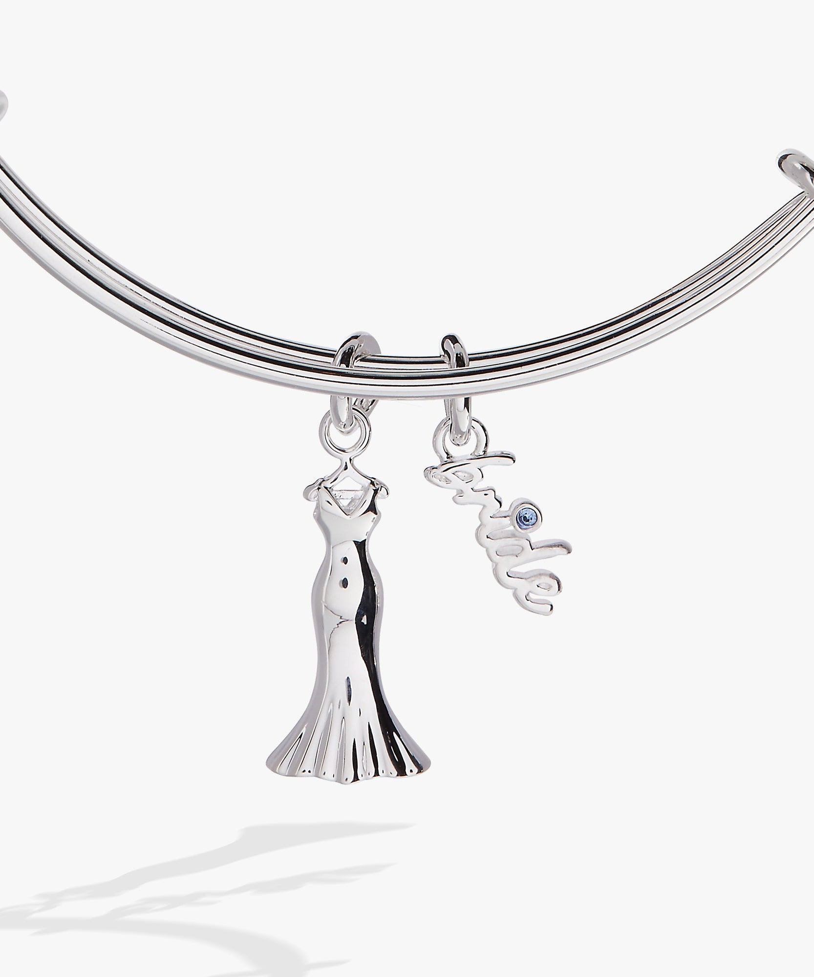 Bridal Gown Duo Charm Bangle