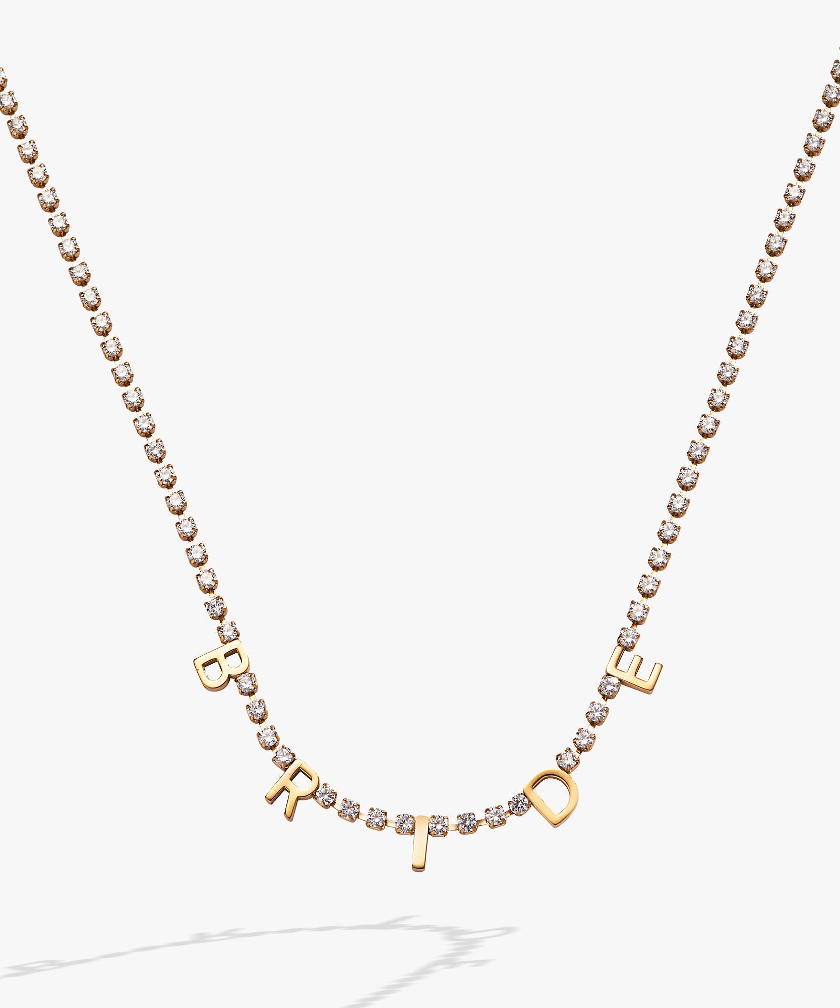 “Bride” Crystal Tennis Necklace