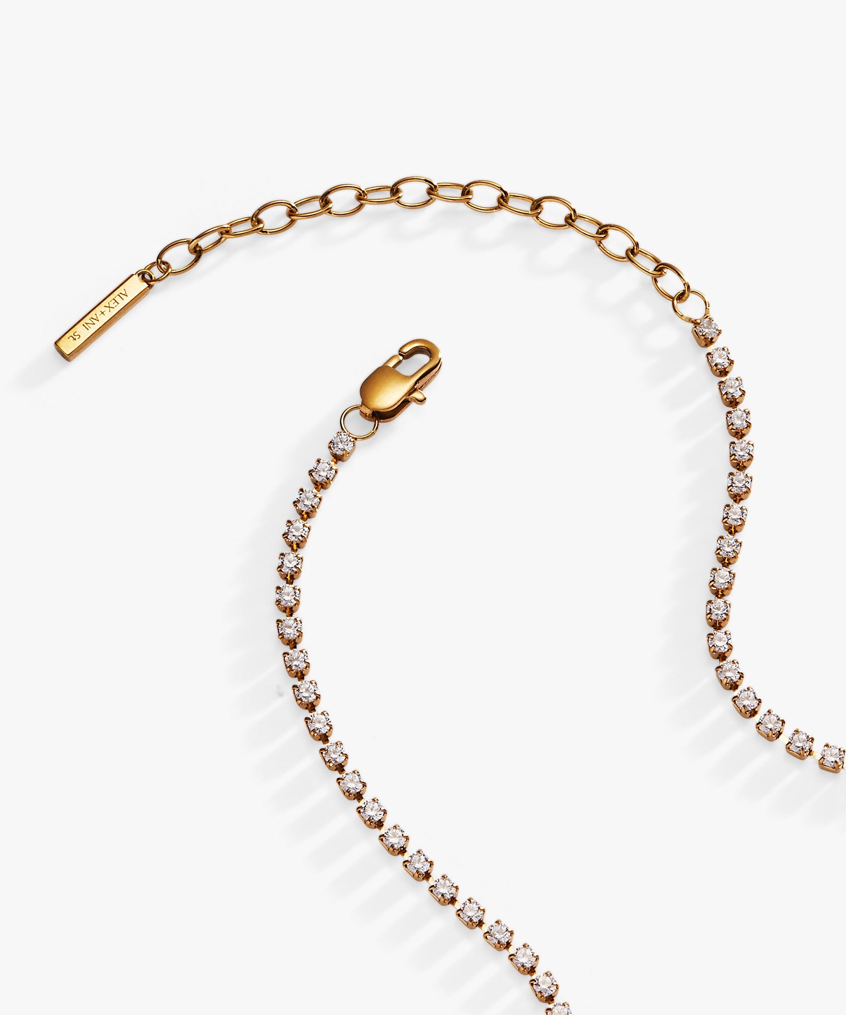 "Mama" Crystal Tennis Necklace