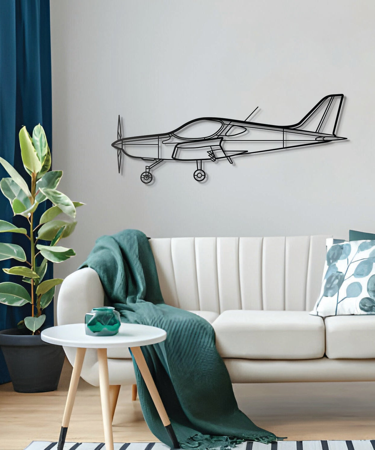Bristell Metallflugzeug Wandkunst - NCP0262