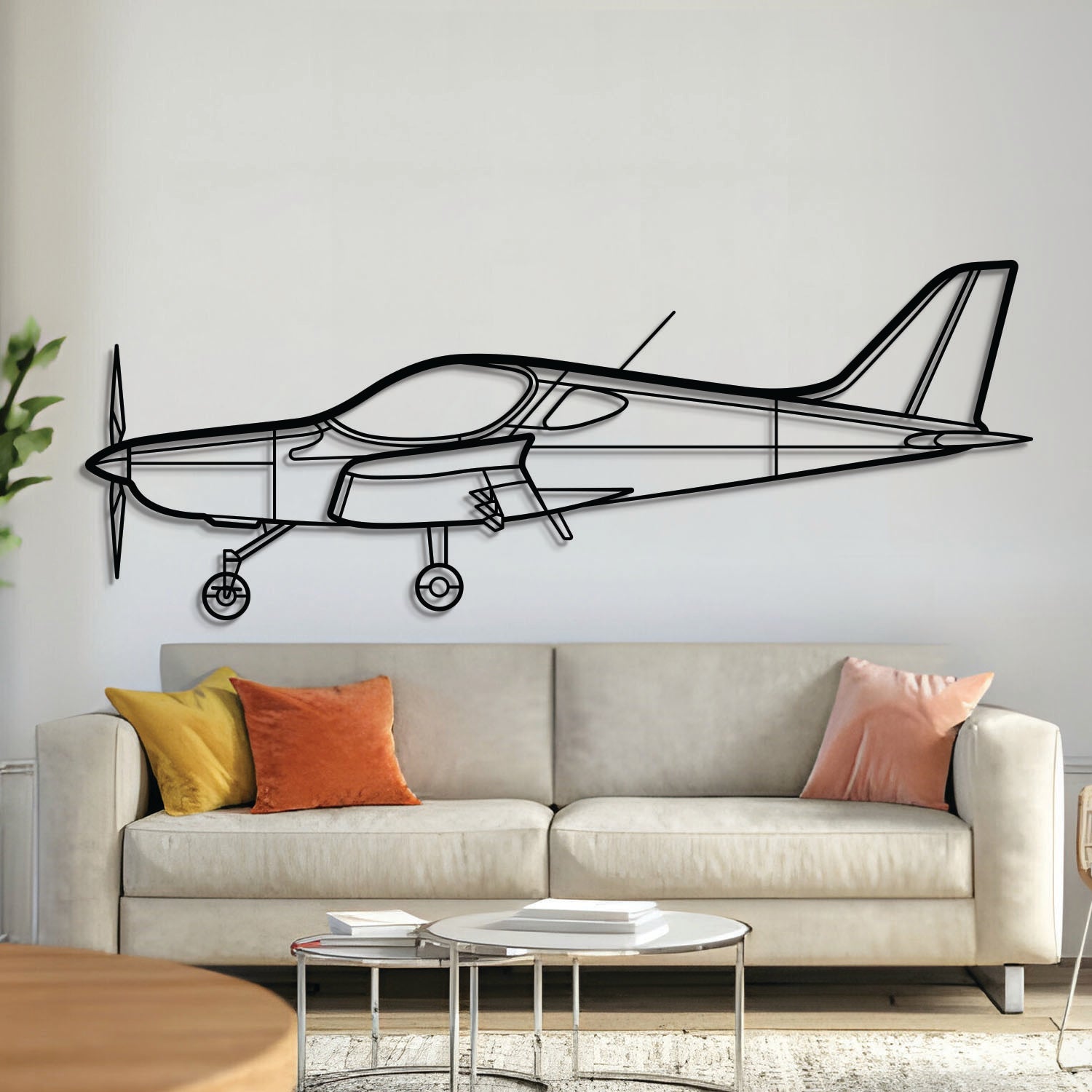 Bristell Metallflugzeug Wandkunst - NCP0262