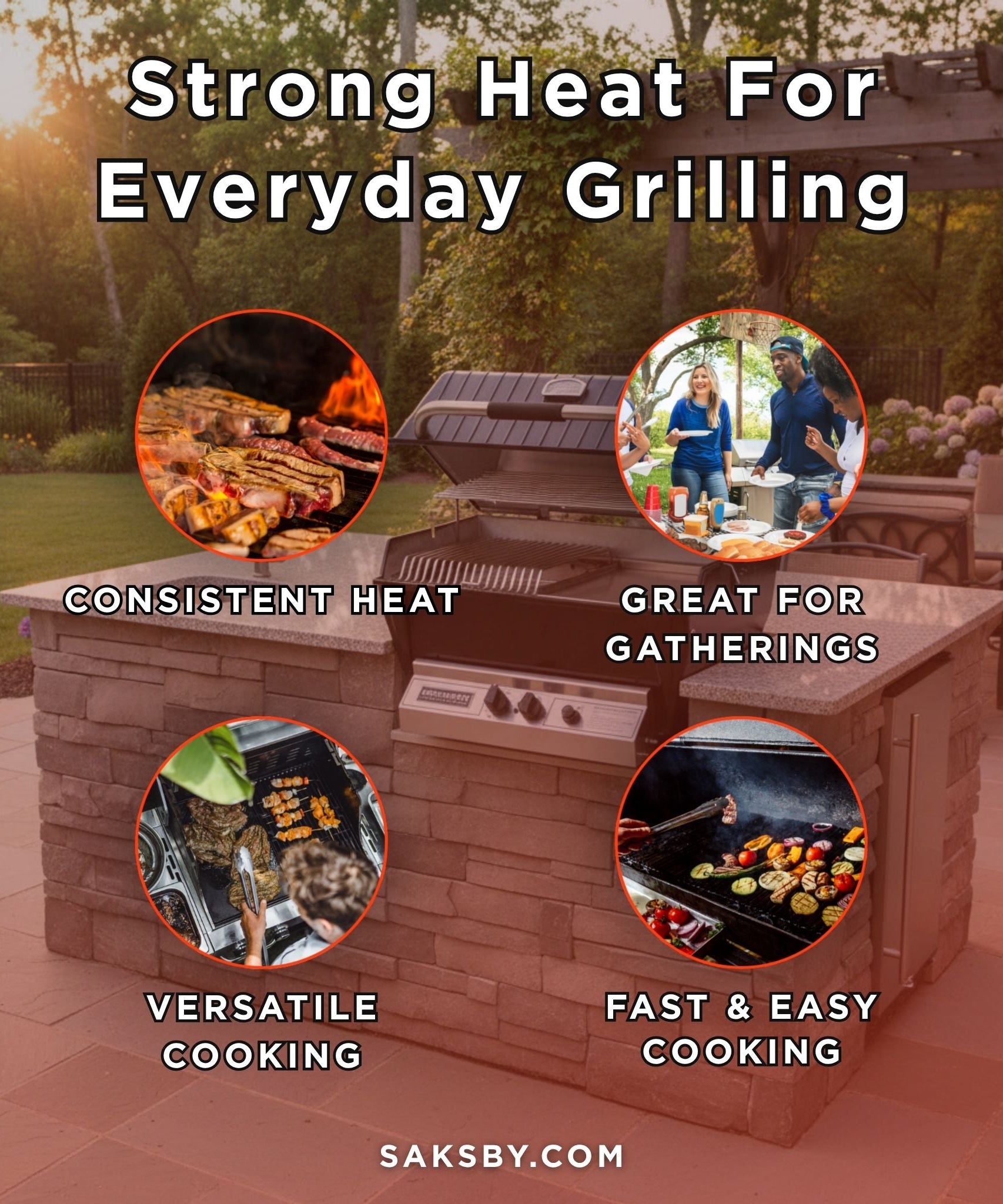 Broilmaster P3X Super Premium Cast Aluminum Gas Grill With Flare Busters, Griddle And Smoker Shutter (SAK98194)