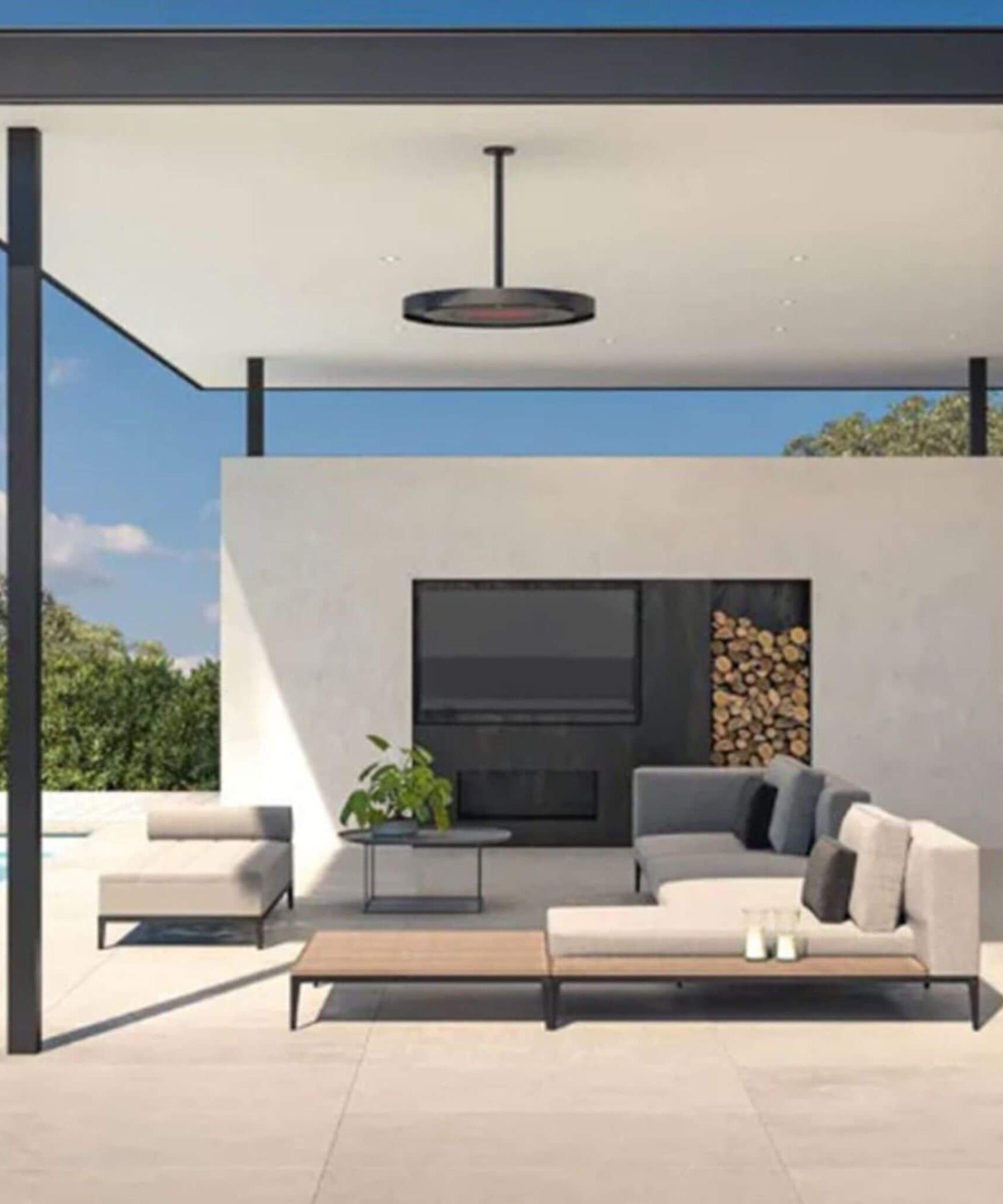 Bromic Heating Eclipse Smart-Heat™ 28-Inch 2900W 240V Dual Element Electric Infrared Patio Heater [BH0920001-1] (SAK41624)