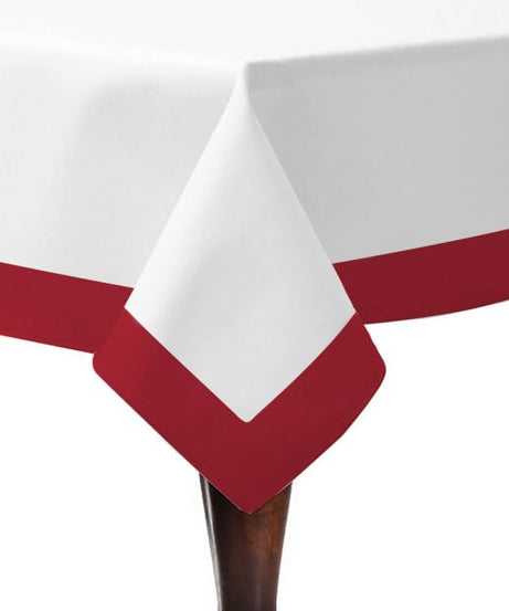 Border Frame Poly Cotton Table Cloth