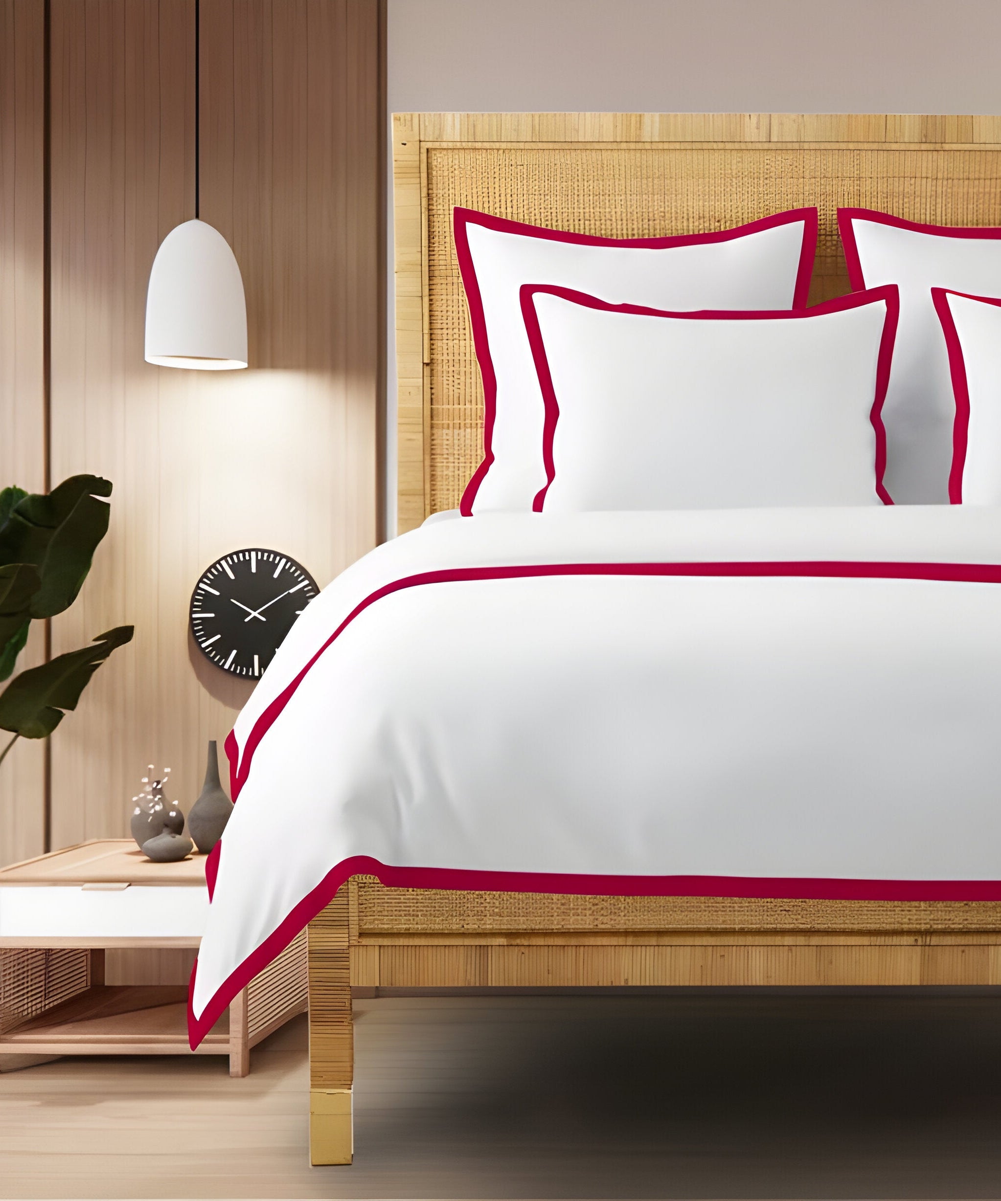 400TC Cotton Sateen Edge Border Frame Duvet Cover set